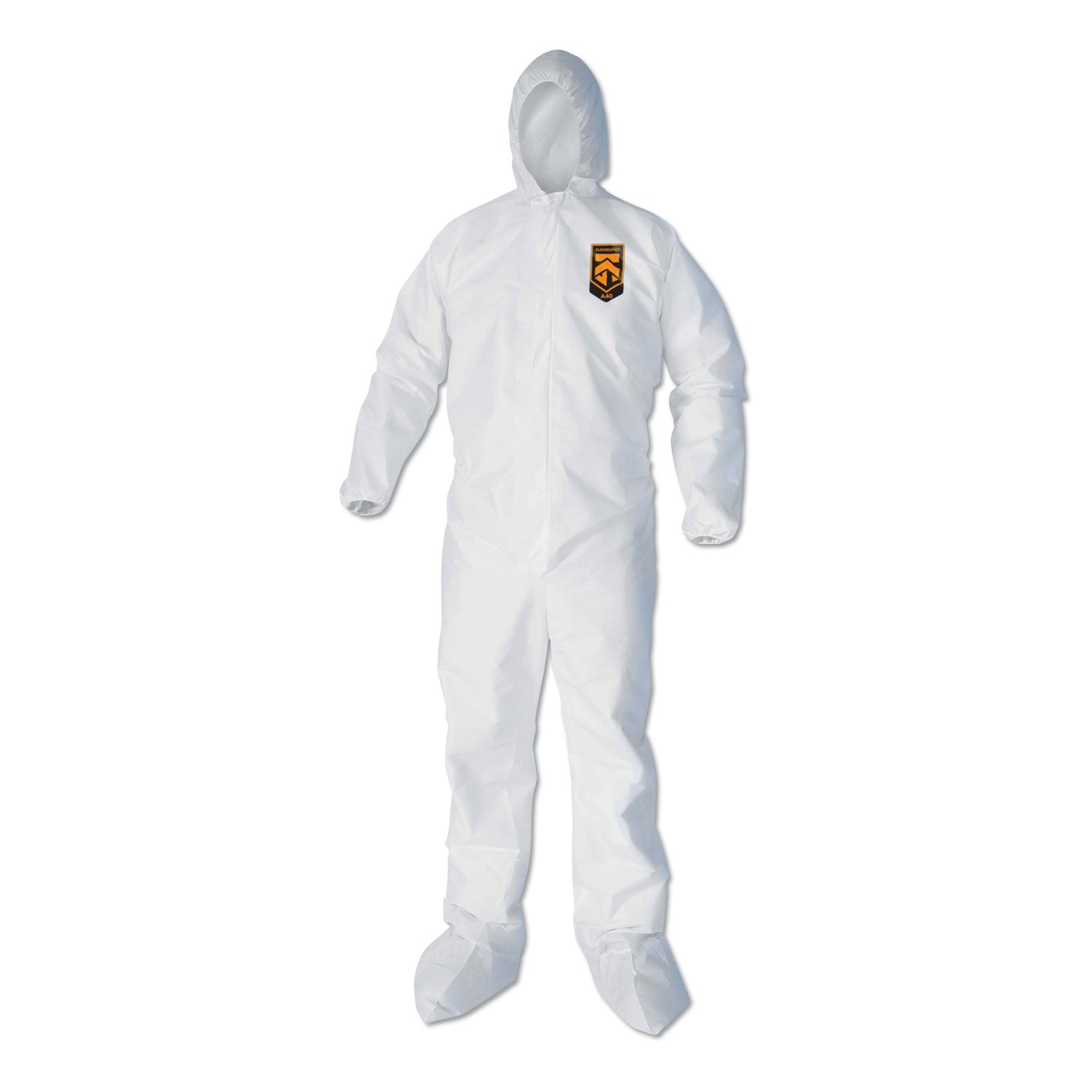 KleenGuard™ A40 Elastic-Cuff, Ankle, Hood and Boot Coveralls, 3X-Large, White, 25/Carton
