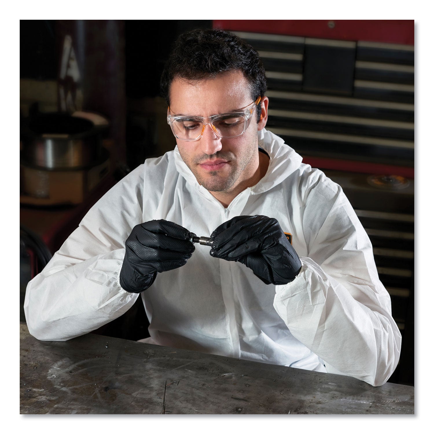 KleenGuard™ A20 Elastic Back, Cuff and Ankles Hooded Coveralls, 4X-Large, White, 20/Carton