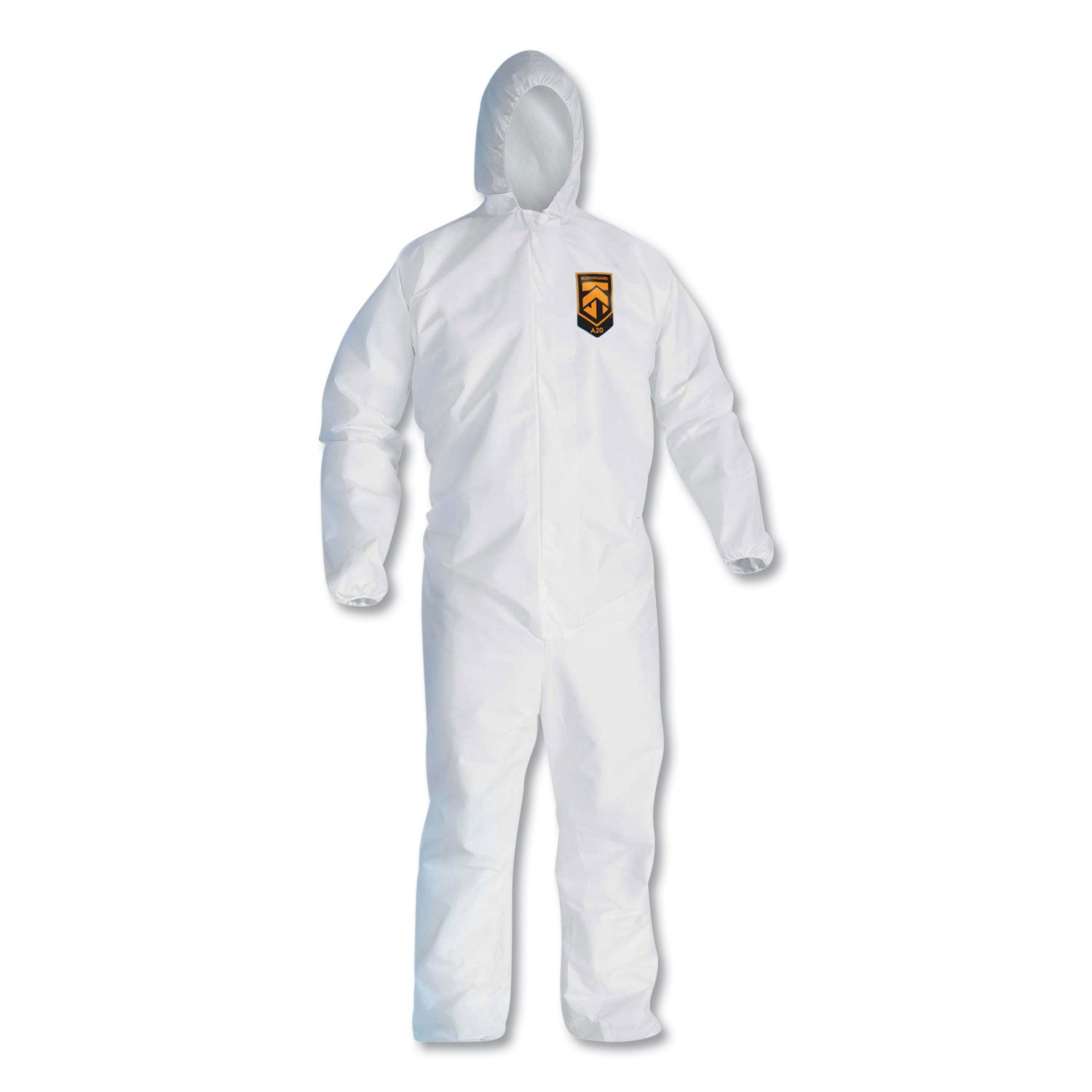 KleenGuard™ A20 Elastic Back, Cuff and Ankles Hooded Coveralls, 4X-Large, White, 20/Carton