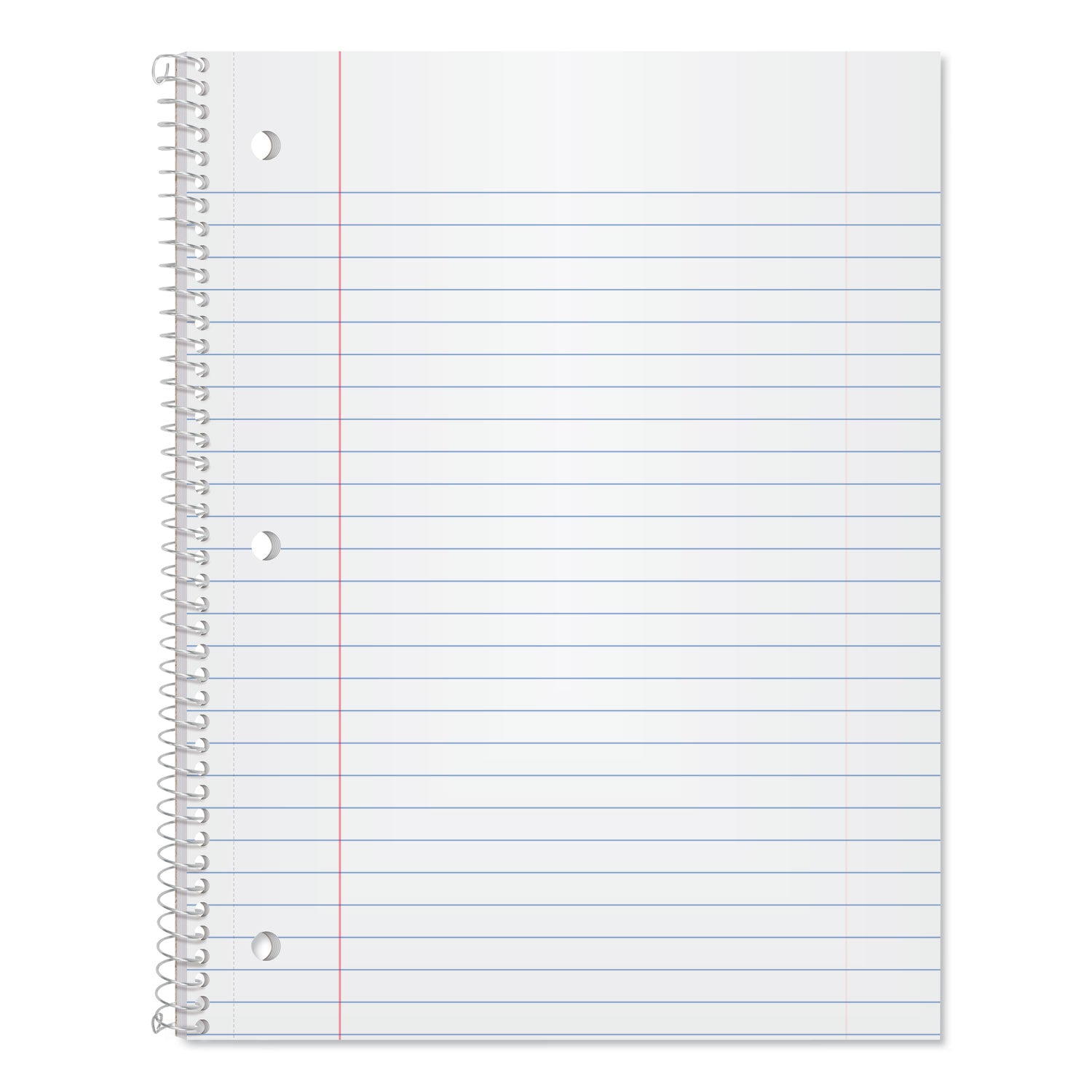 Oxford™ Coil-Lock Wirebound Notebooks, 3-Hole Punched, 1-Subject, Wide/Legal Rule, Randomly Assorted Covers, (70) 10.5 x 8 Sheets