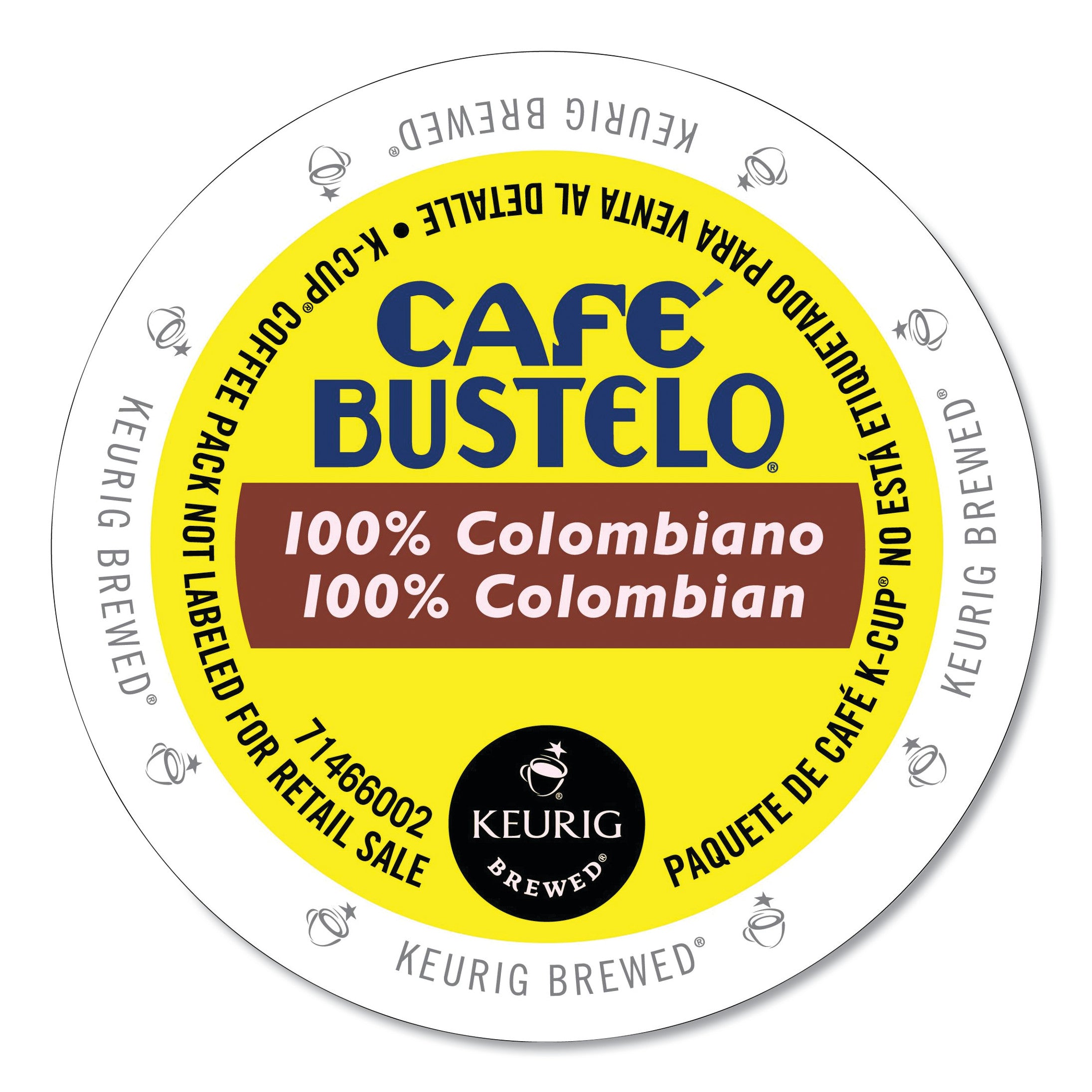 Café Bustelo 100 Percent Colombian K-Cups, 24/box