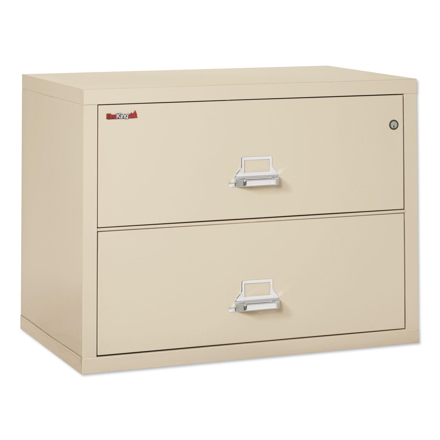 FireKing® Insulated Lateral File, 2 Legal/letter-Size File Drawers, Parchment, 37.5" X 22.13" X 27.75"