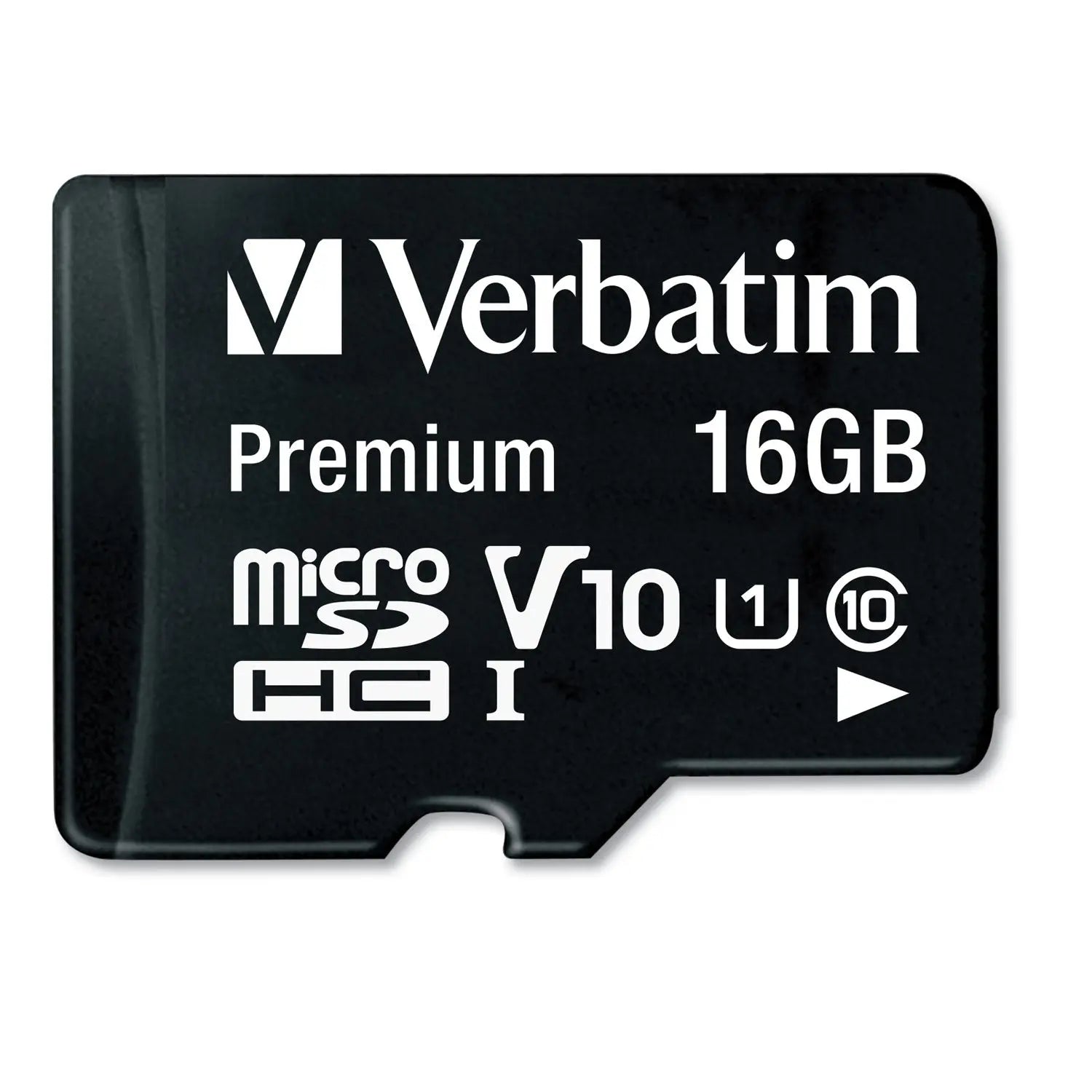 16GB Premium microSDHC Memory Card with Adapter, UHS-I V10 U1 Class 10, Up to 80MB/s Read Speed Verbatim® Flipcost