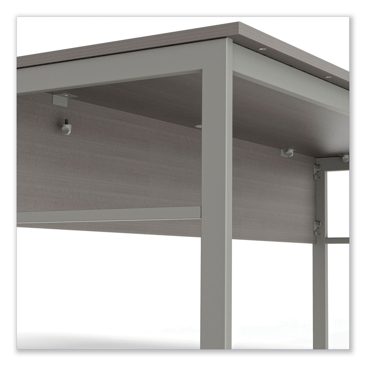 Linea Italia® Urban Series Desk Workstation, 59" X 23.75" X 29.5", Ash