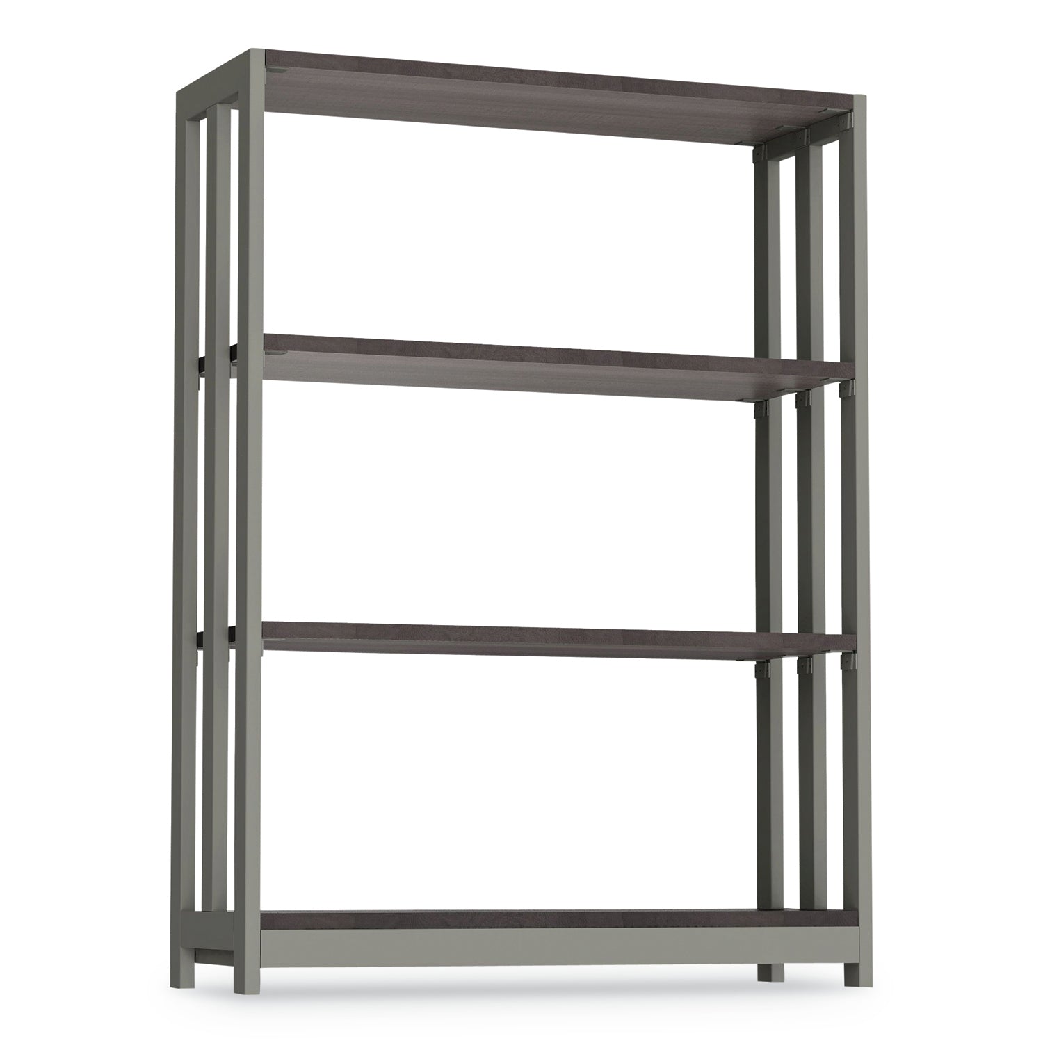 Linea Italia® Trento Line Bookcase, Three-Shelf, 31.5w x 11.63d x 43.25h, Mocha