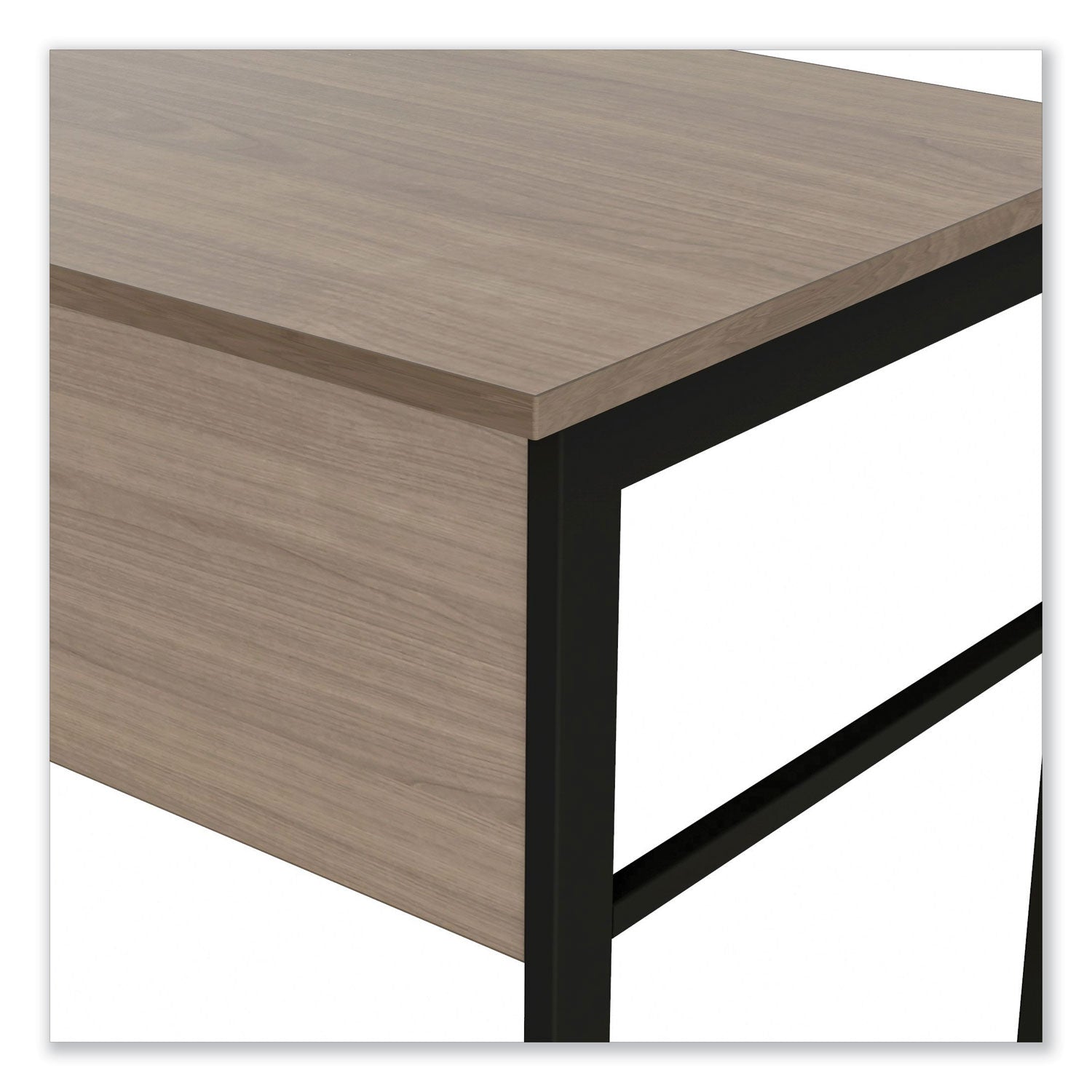 Linea Italia® Urban Series Desk Workstation, 47.25" X 23.75" X 29.5", Natural Walnut