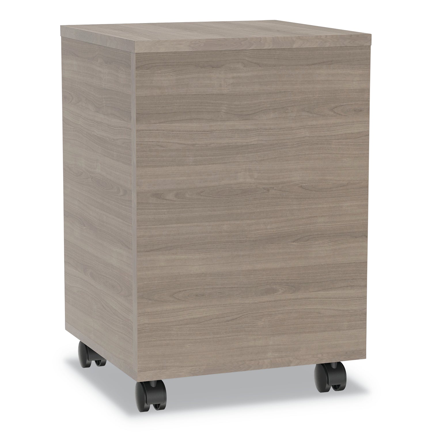 Linea Italia® Urban Mobile File Pedestal, Left Or Right, 2-Drawers: Box/file, Legal/a4, Natural Walnut, 16" X 15.25" X 23.75"