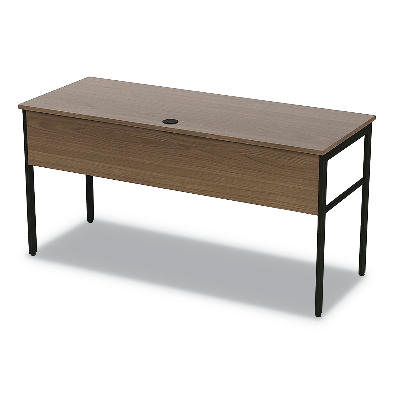 Linea Italia® Urban Series Desk Workstation, 59" X 23.75" X 29.5", Natural Walnut