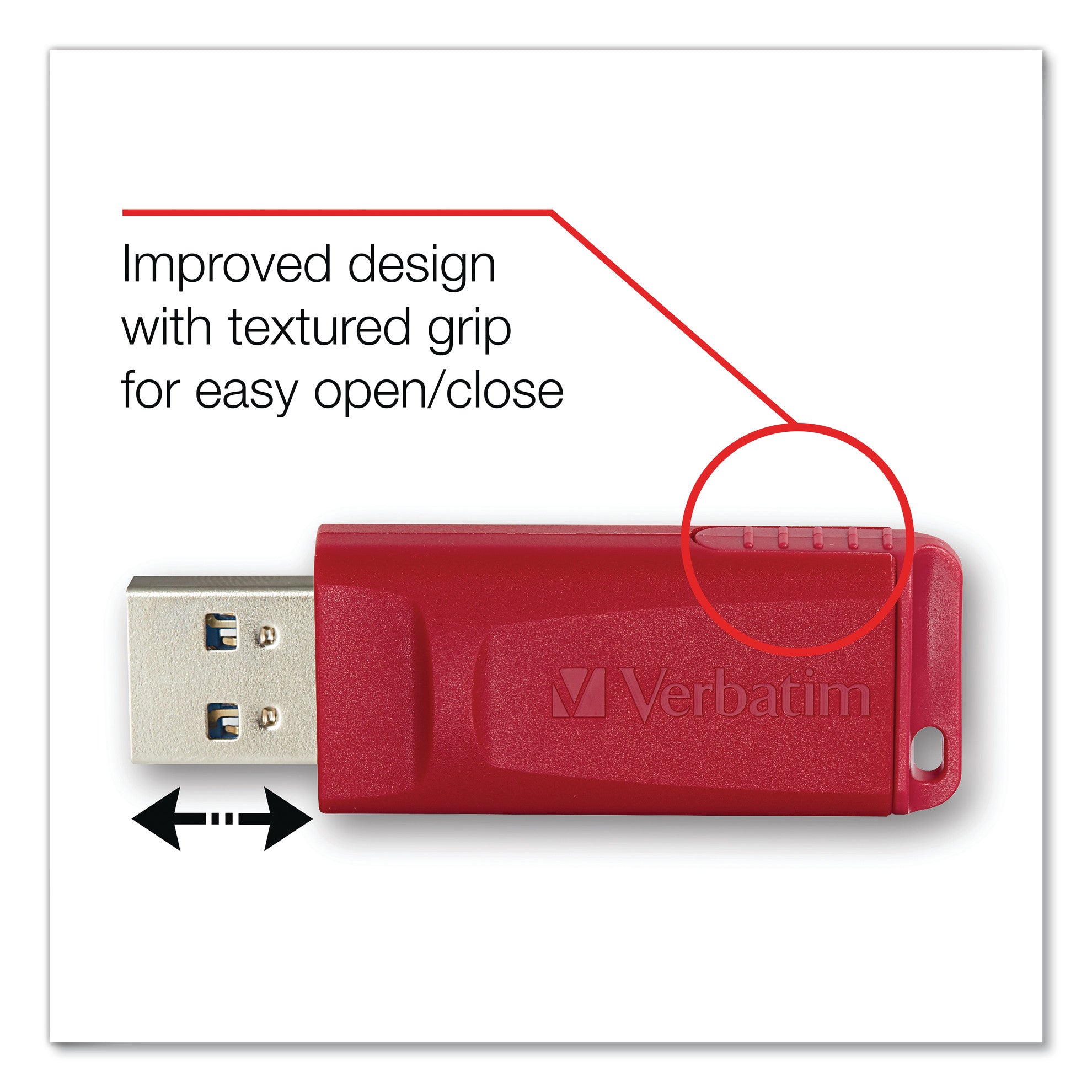 Verbatim® Store 'n' Go Usb Flash Drive, 32 Gb, Red