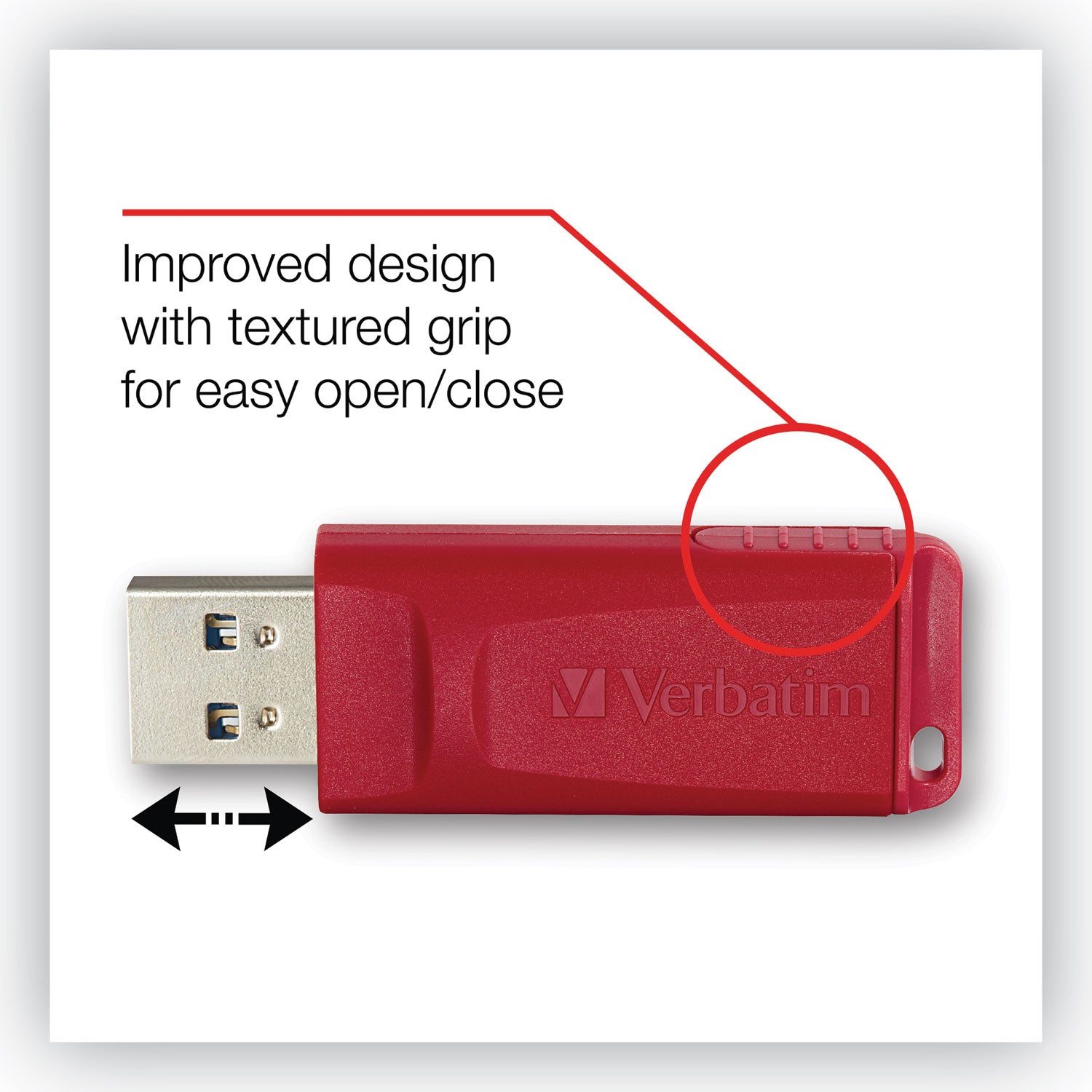 Verbatim® Store 'n' Go Usb Flash Drive, 16 Gb, Red