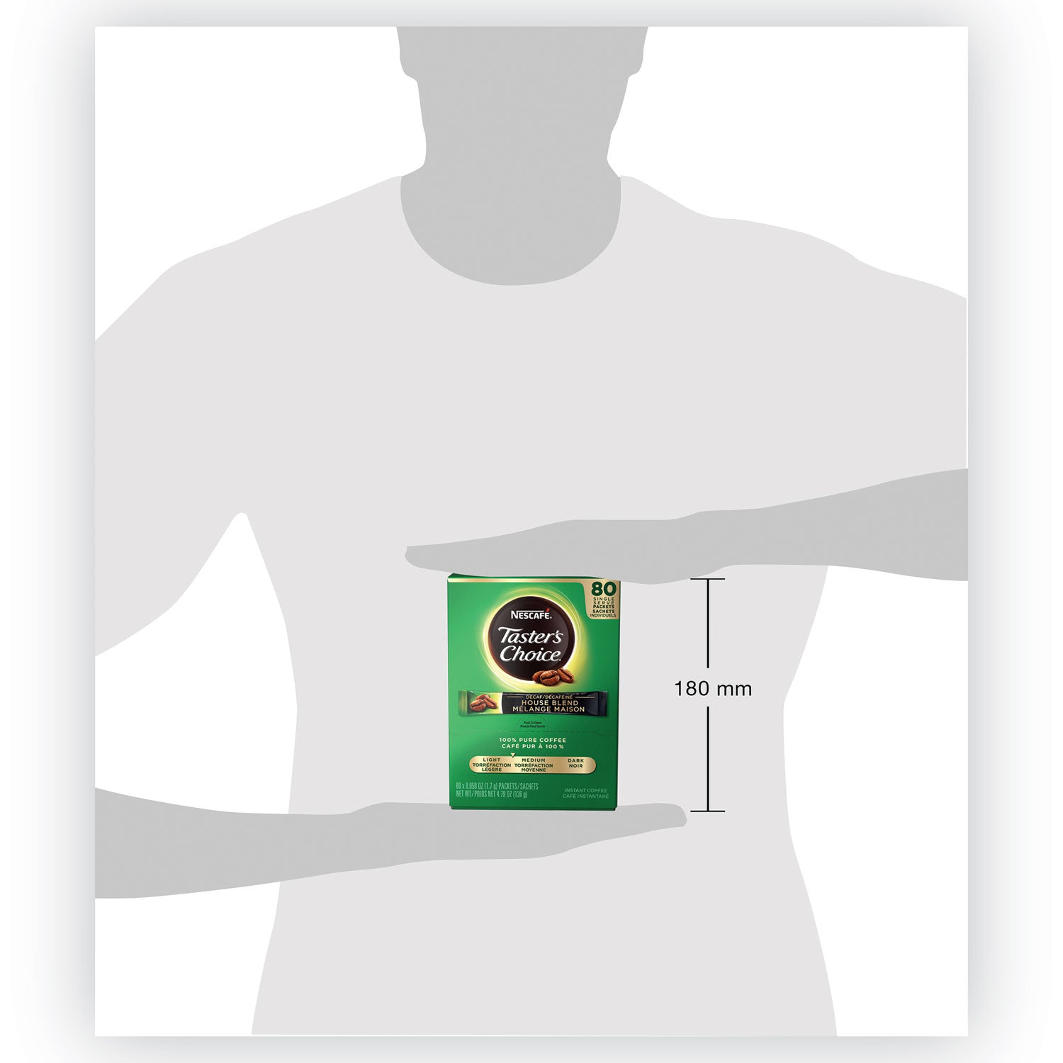 Nescafé® Taster's Choice Stick Pack, Decaf, 0.06oz, 80/box