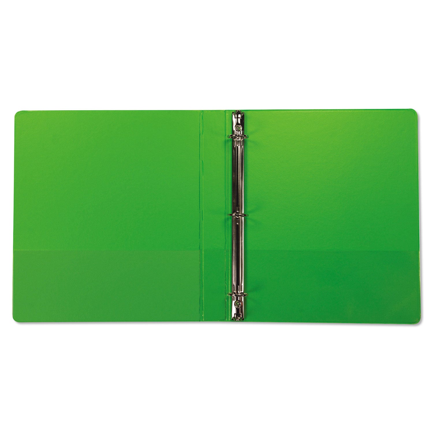 Samsill® Earth's Choice Plant-Based Durable Fashion View Binder, 3 Rings, 1" Capacity, 11 x 8.5, Lime, 2/Pack