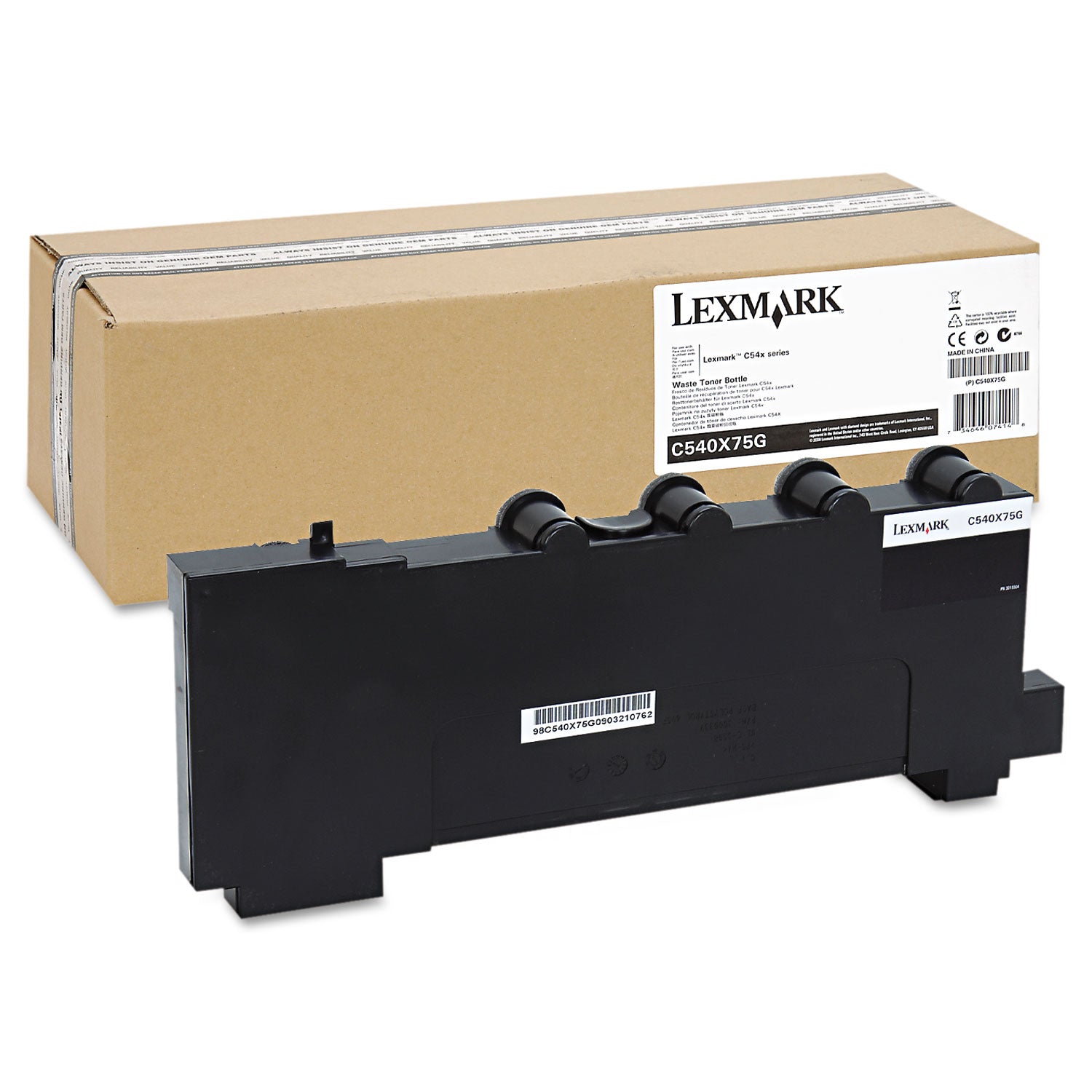 Lexmark™ C540x75g Waste Toner Bottle, 36,000 Page-Yield