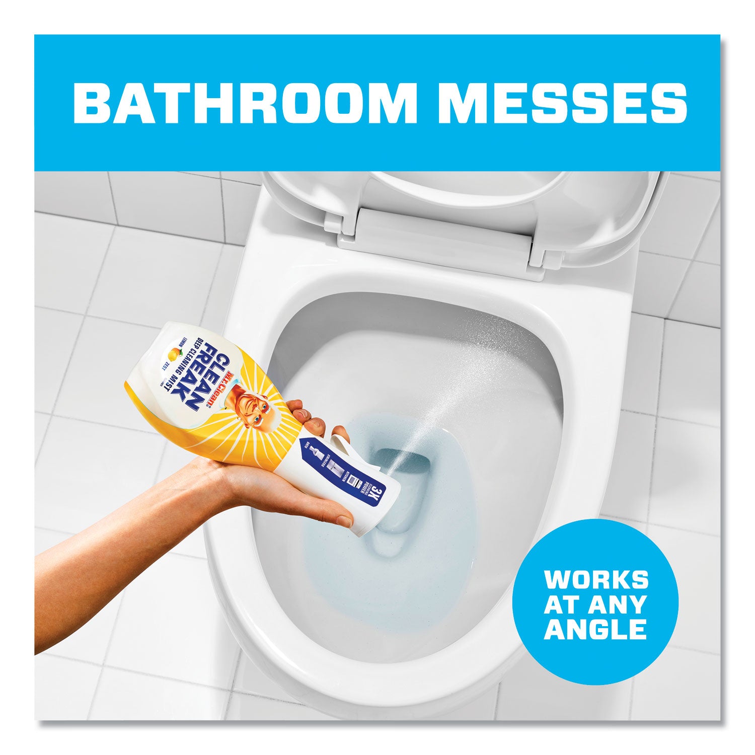 Mr. Clean® Clean Freak Deep Cleaning Mist Multi-Surface Spray, Lemon, 16 Oz Spray Bottle, 6/carton