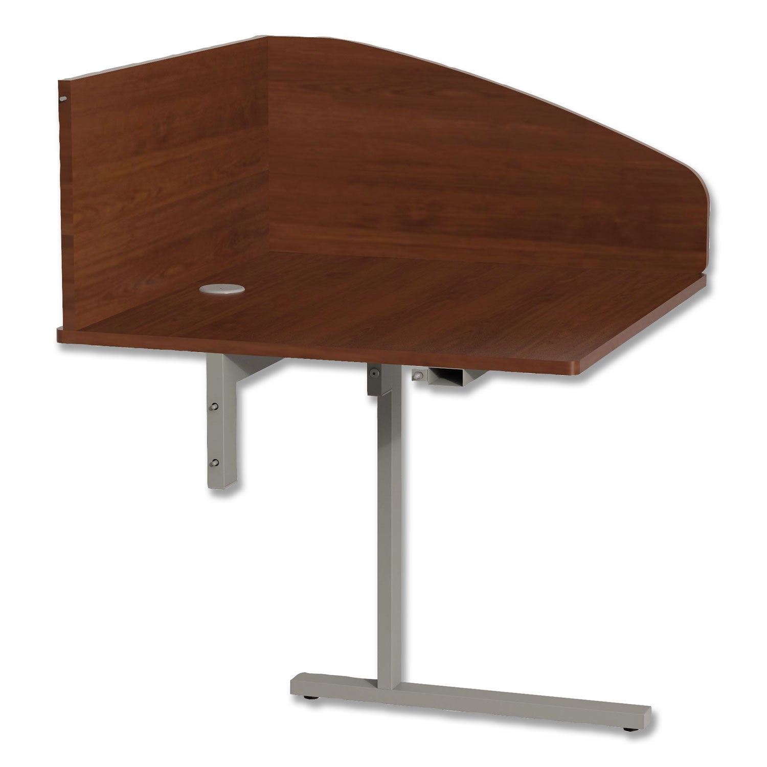 Linea Italia® Study Carrell Add On, 1-Leg, 31.25 X 23.25 X 45.25, Cherry