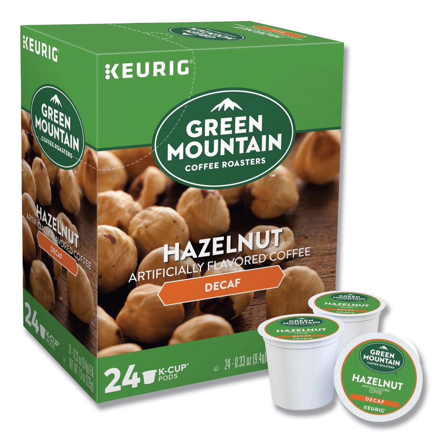 Green Mountain Coffee® Hazelnut Decaf Coffee K-Cups, 24/box