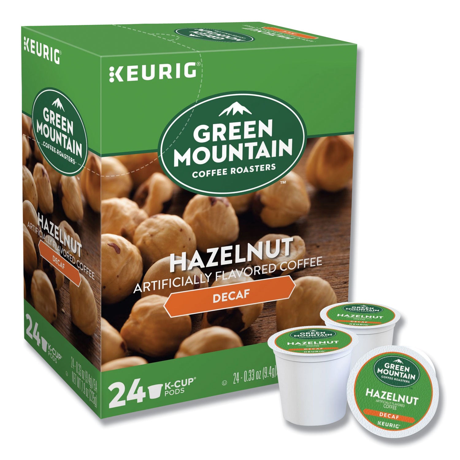 Green Mountain Coffee® Hazelnut Decaf Coffee K-Cups, 96/carton