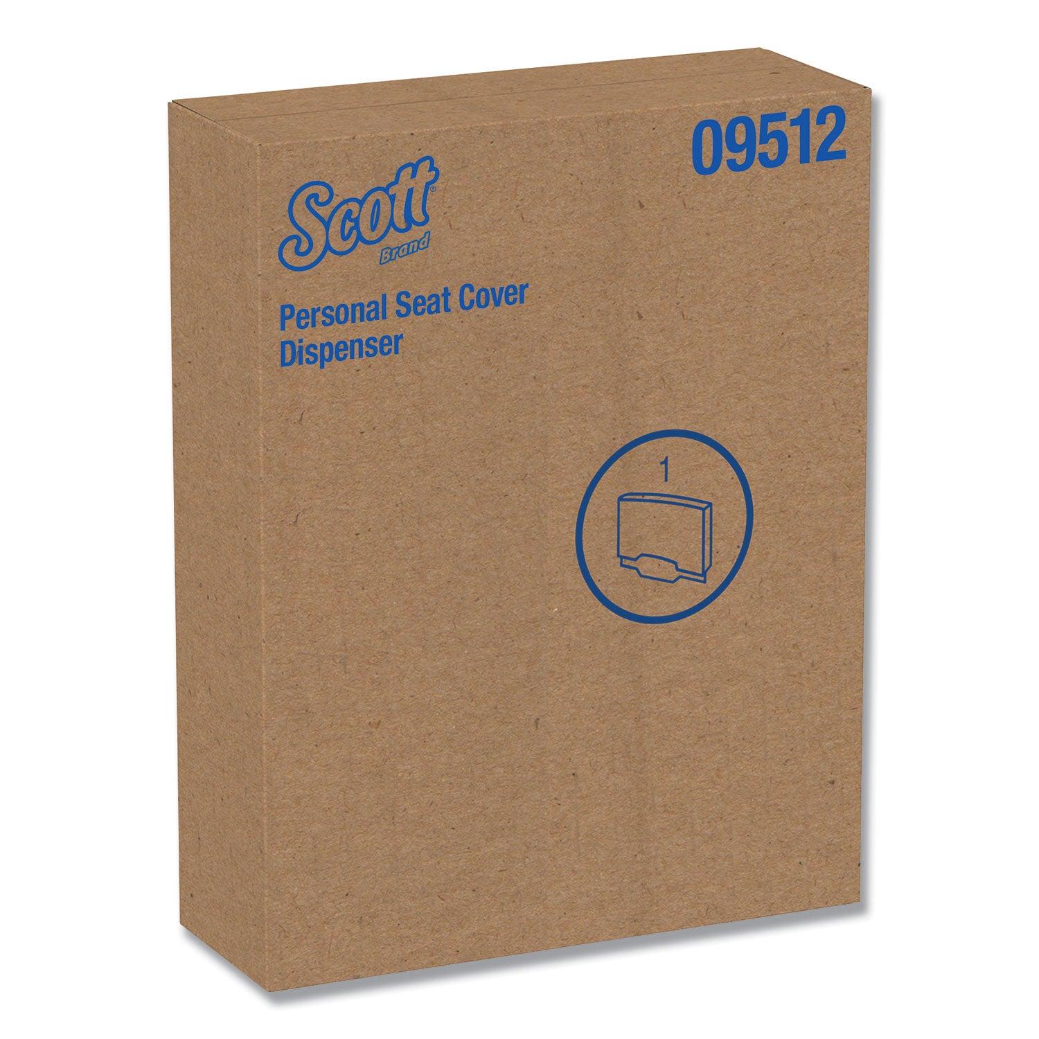 Scott® Personal Seat Cover Dispenser, 16.6 X 2.5 X 12.3, Stainless Steel