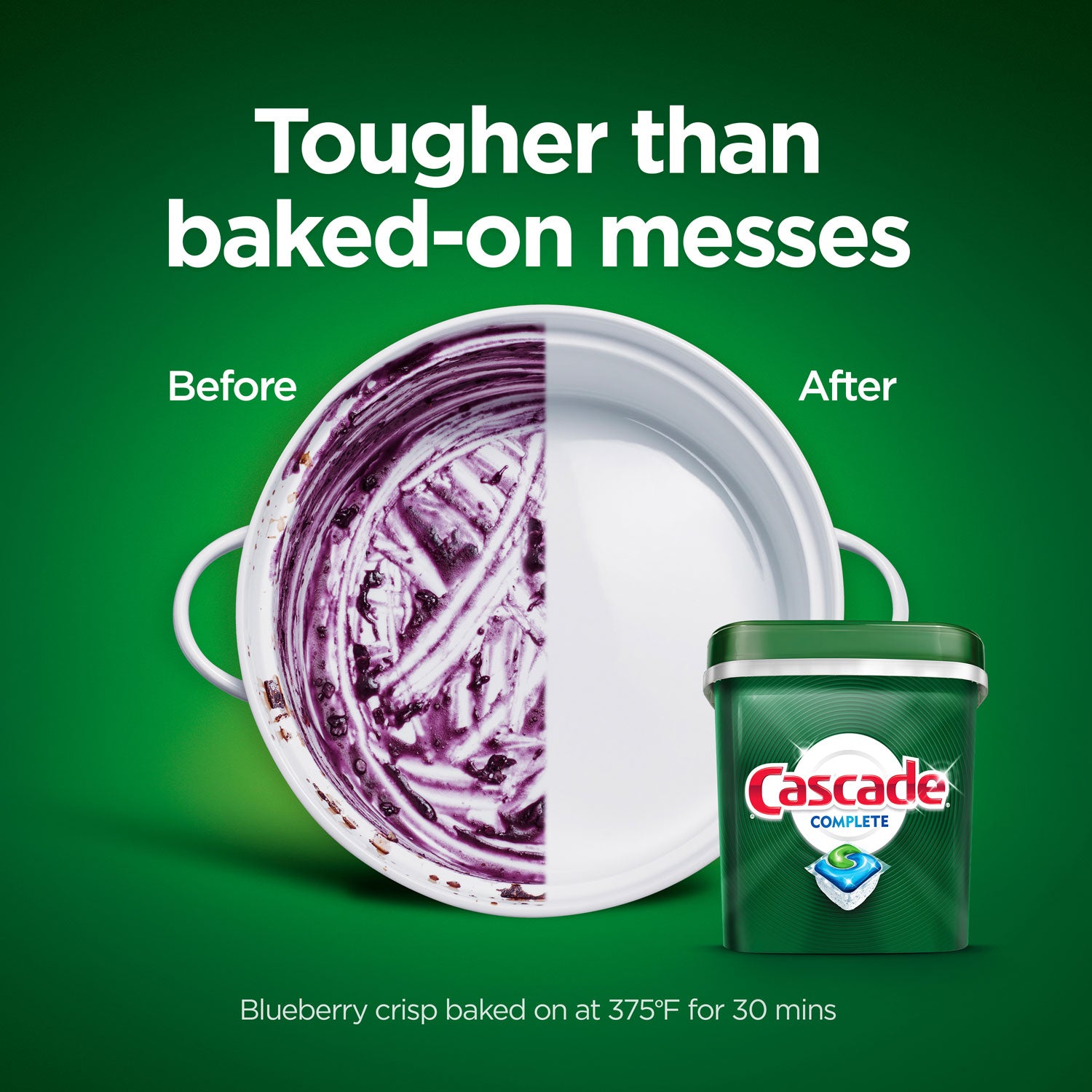 Cascade® Actionpacs, Fresh Scent, 22.5 Oz Tub, 43/tub, 6 Tubs/carton