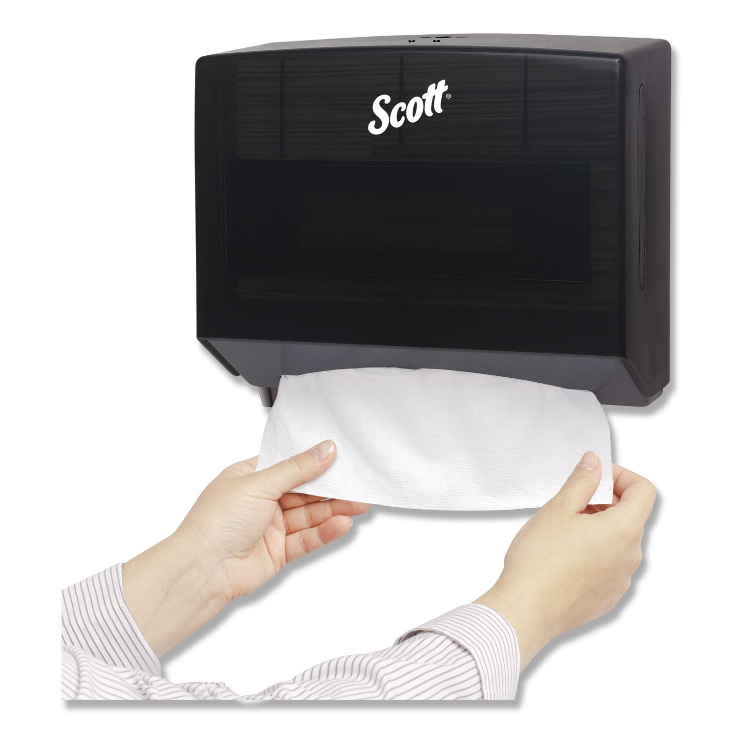 Scott® Scottfold Folded Towel Dispenser, 10.75 X 4.75 X 9, Black