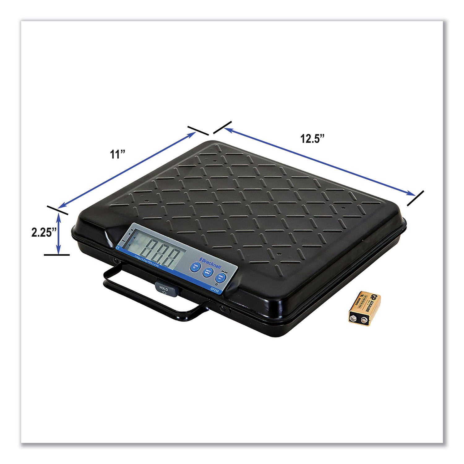 Brecknell Portable Electronic Utility Bench Scale, 100 lb Capacity, 12.5 x 10.95 x 2.2 Platform