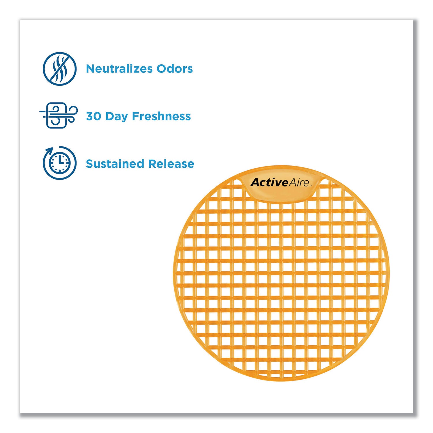 Georgia Pacific® Professional Activeaire Deodorizer Urinal Screen, Sunscape Mango Scent, Orange, 12/carton