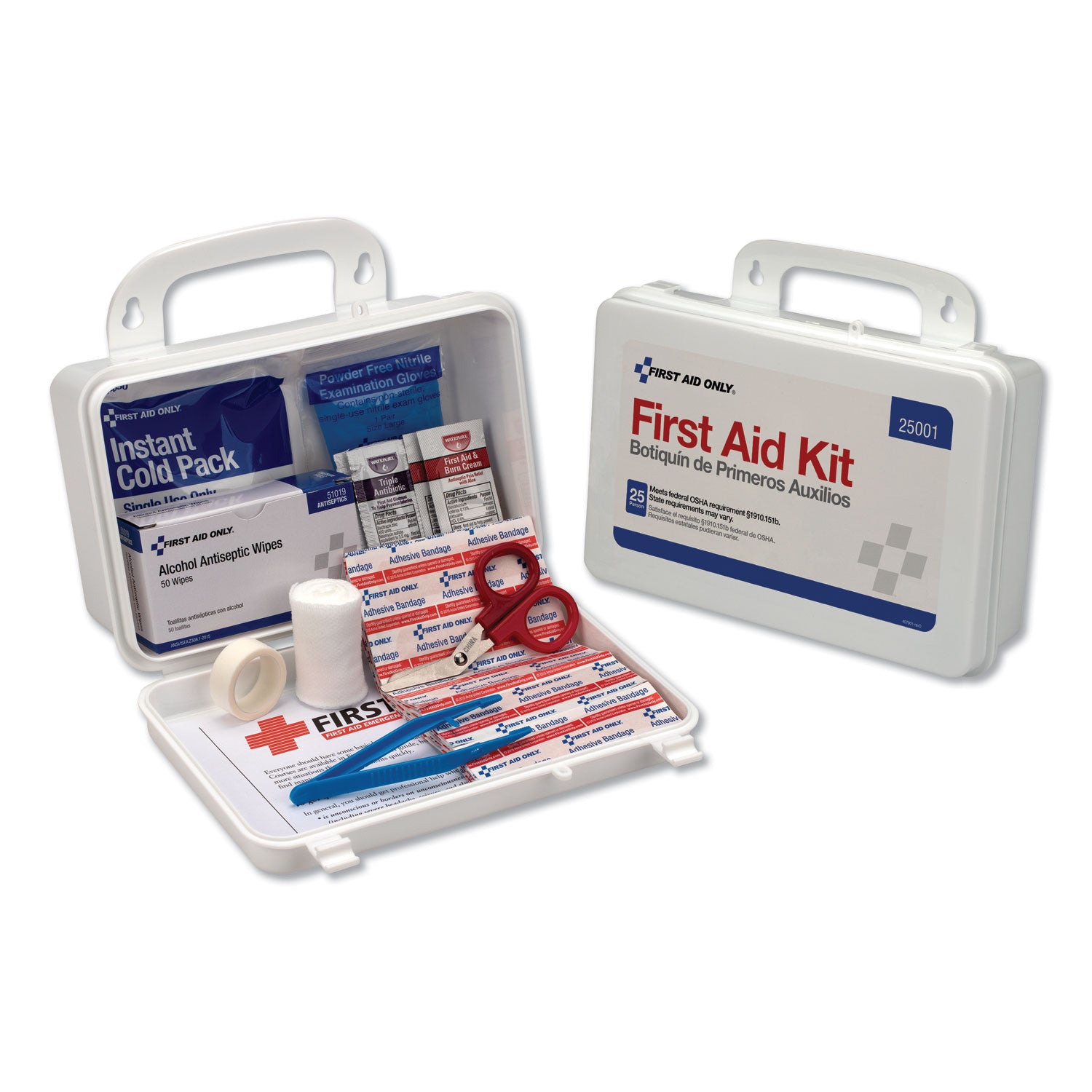 PhysiciansCare® by First Aid Only® First Aid Kit For Use By Up To 25 People, 113 Pieces, Plastic Case