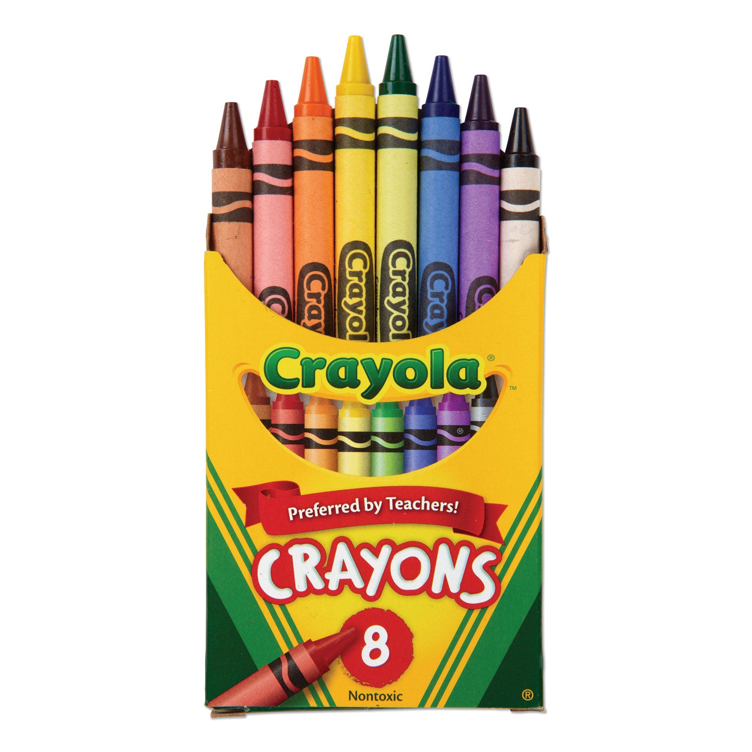 Crayola® Classic Color Crayons, Peggable Retail Pack, Peggable Retail Pack, 8 Colors/pack