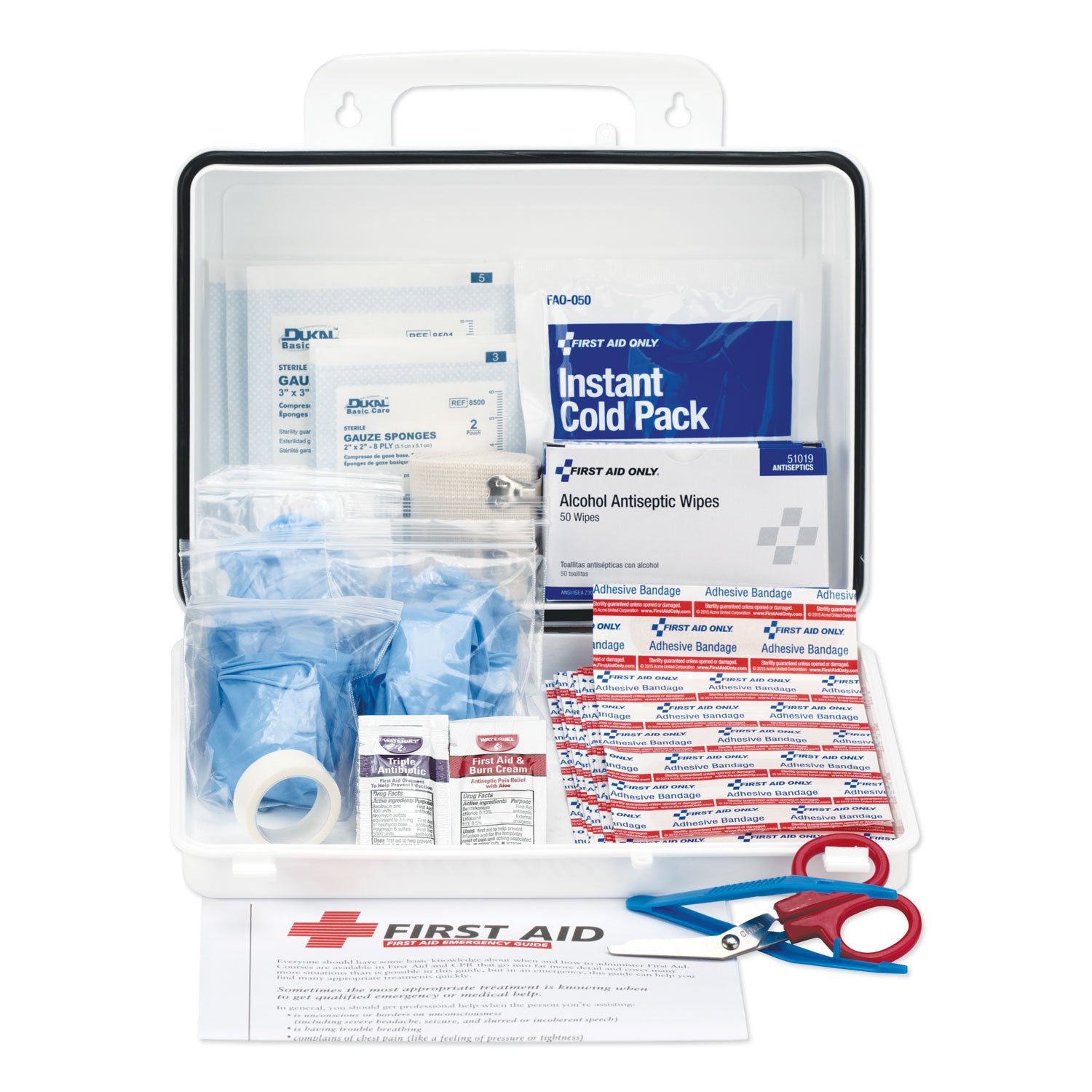 PhysiciansCare® by First Aid Only® Office First Aid Kit, For Up To 25 People, 131 Pieces, Plastic Case