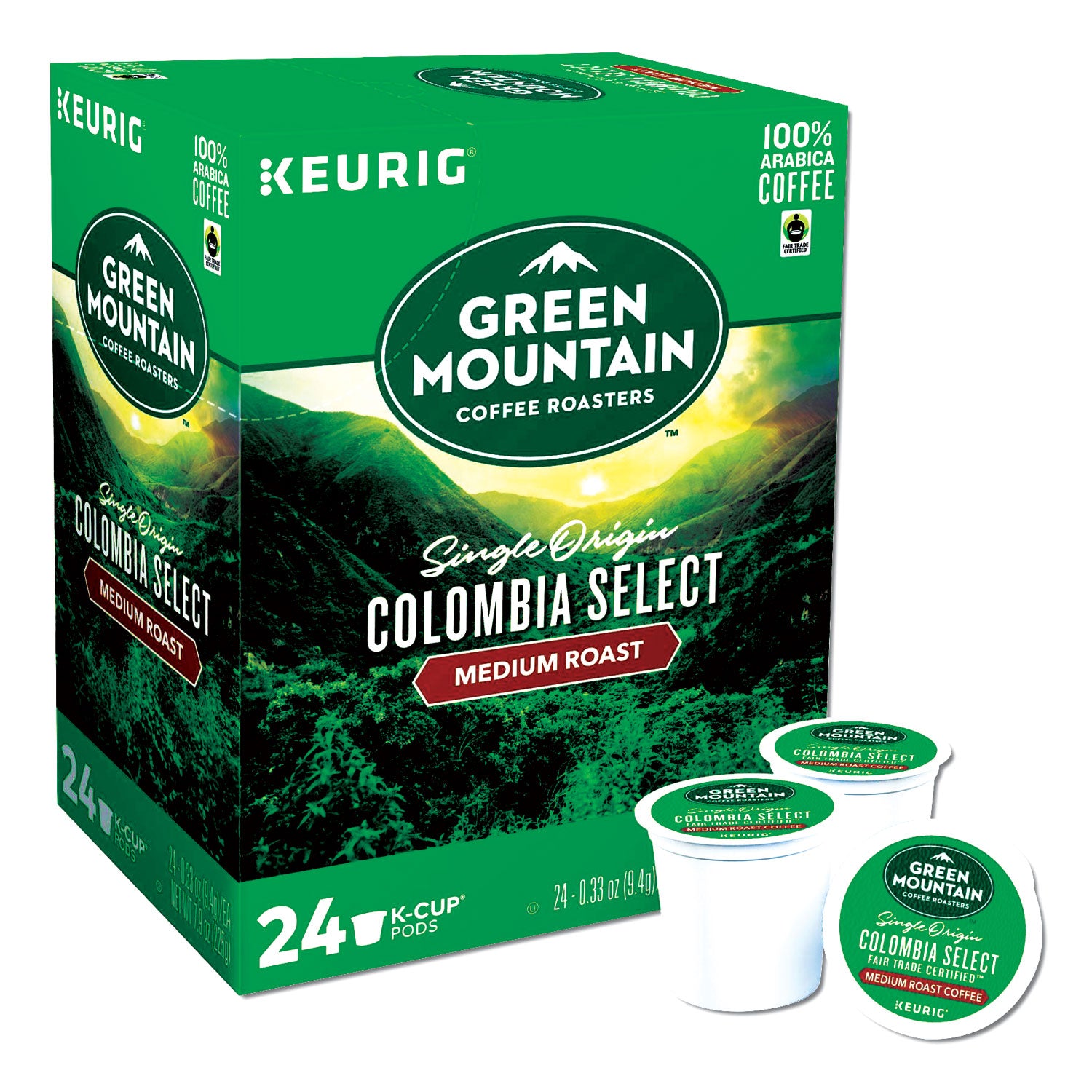 Colombian Fair Trade Select Coffee K-Cups, 24/Box