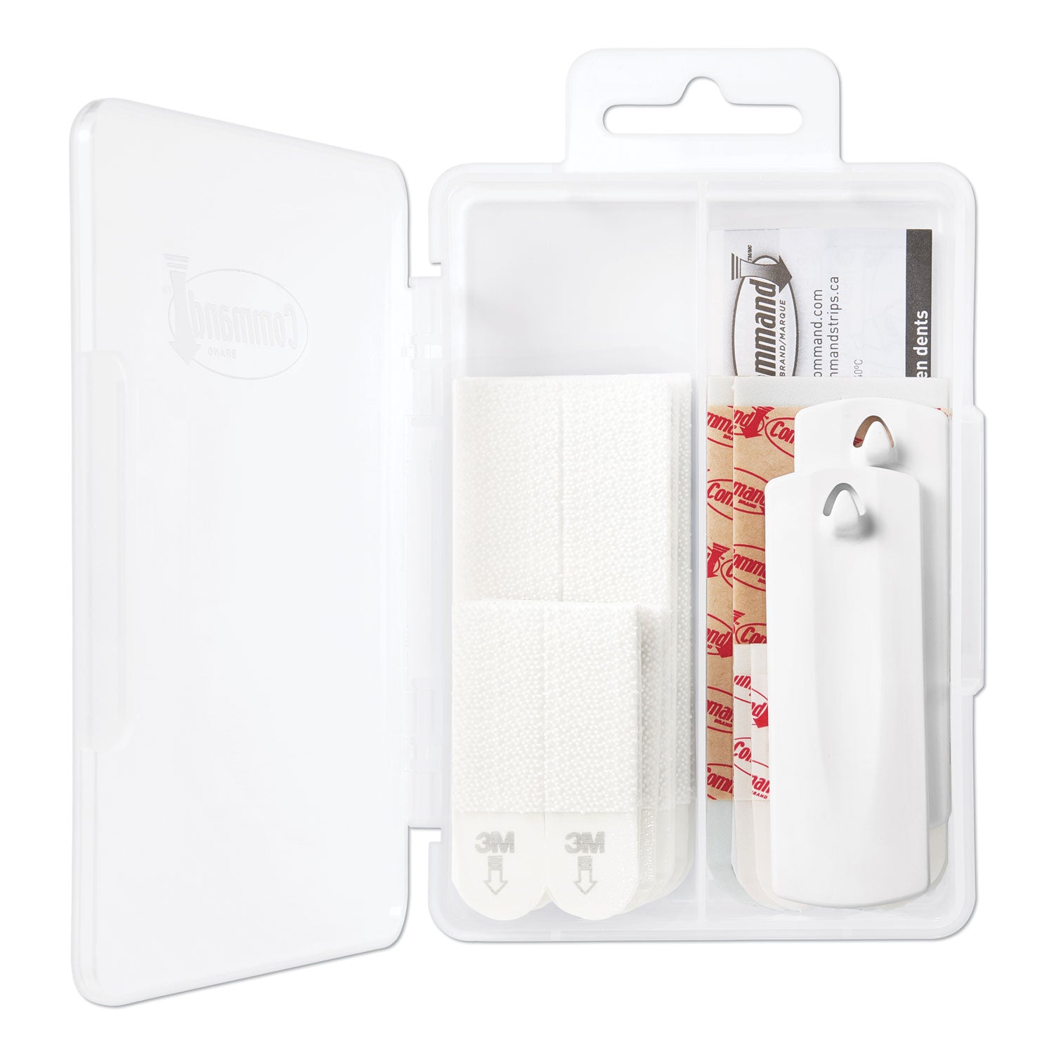 Command™ Picture Hanging Kit, Assorted Sizes, Plastic, White, 1 lb; 4 lb Capacities, 24 Pieces/Pack