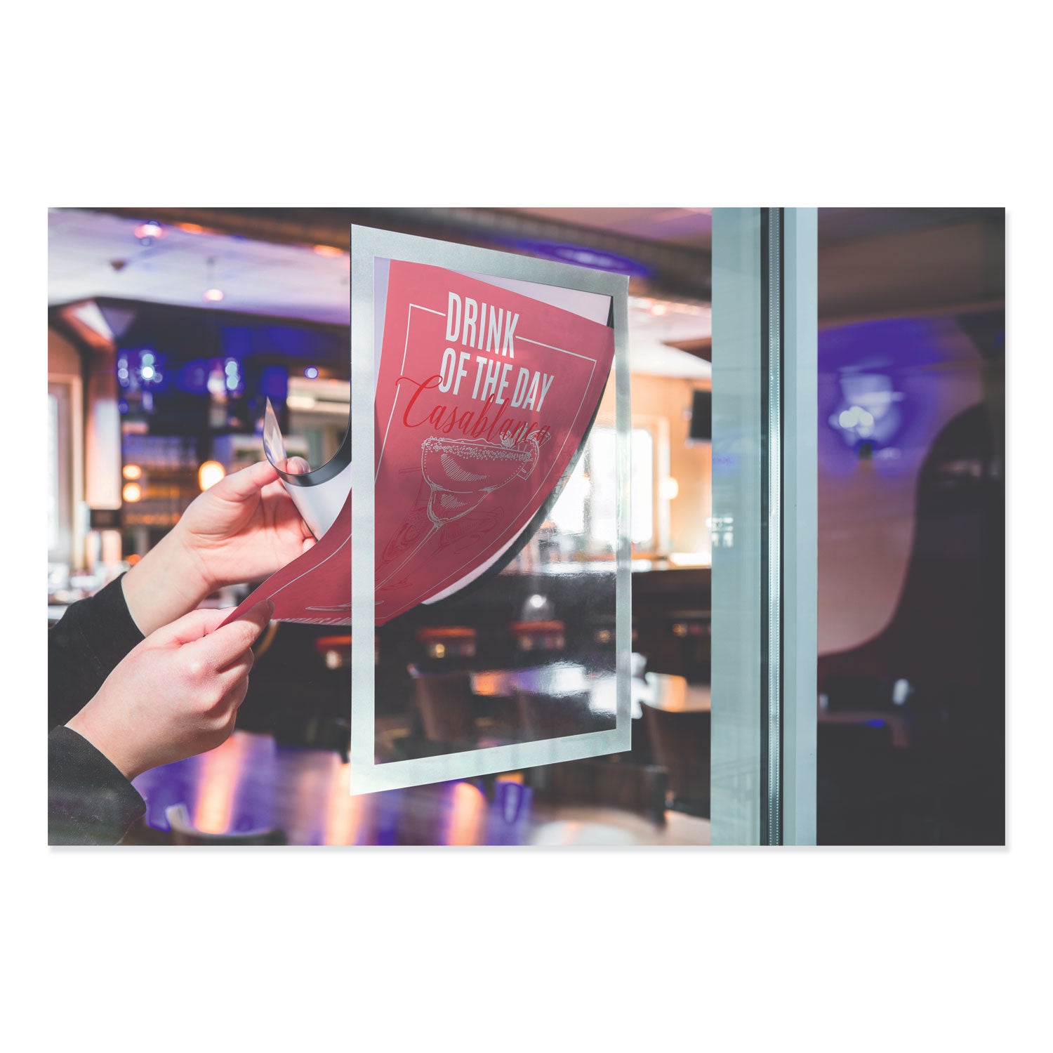 Durable® Duraframe Sun Sign Holder, 11 X 17, Silver Frame, 2/pack