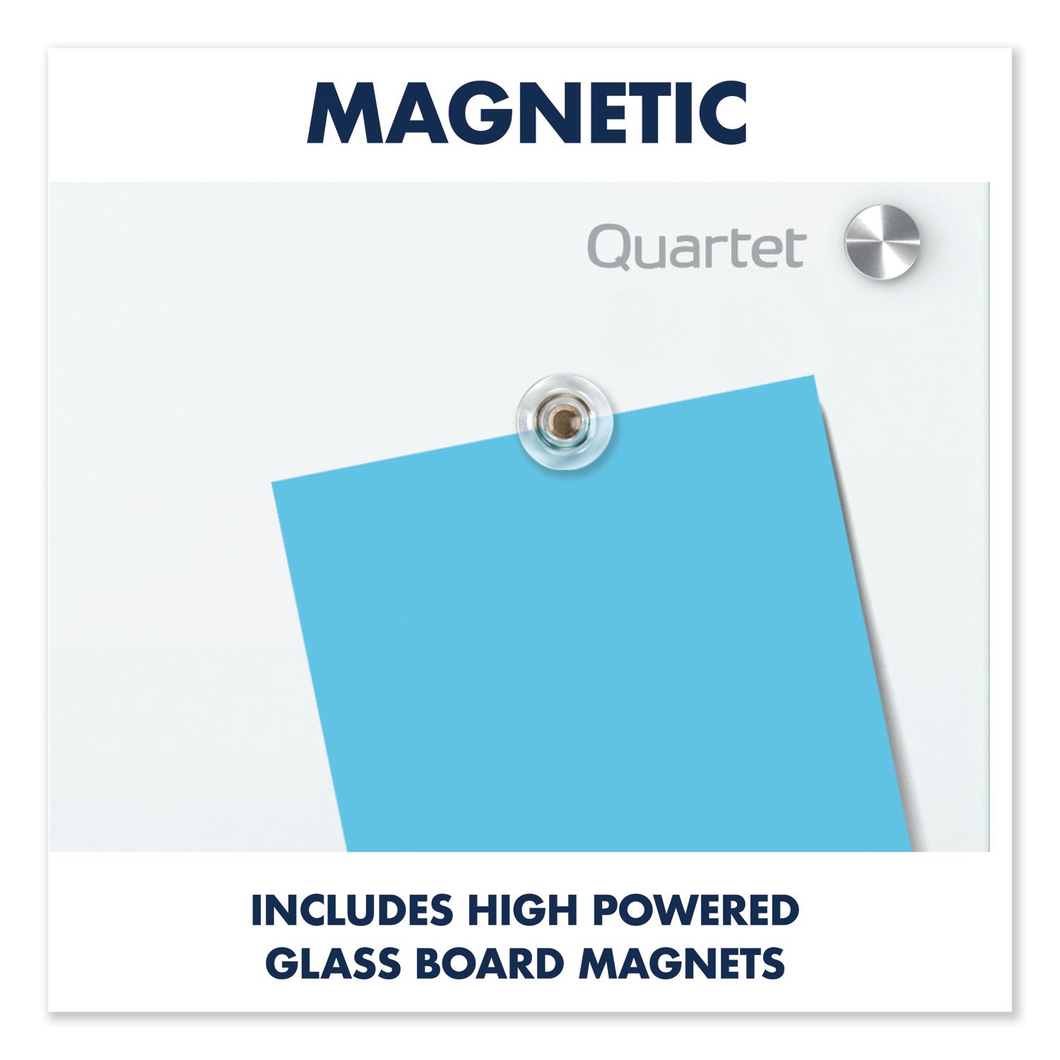 Quartet® Infinity Magnetic Glass Marker Board, 72" x 48", White Surface