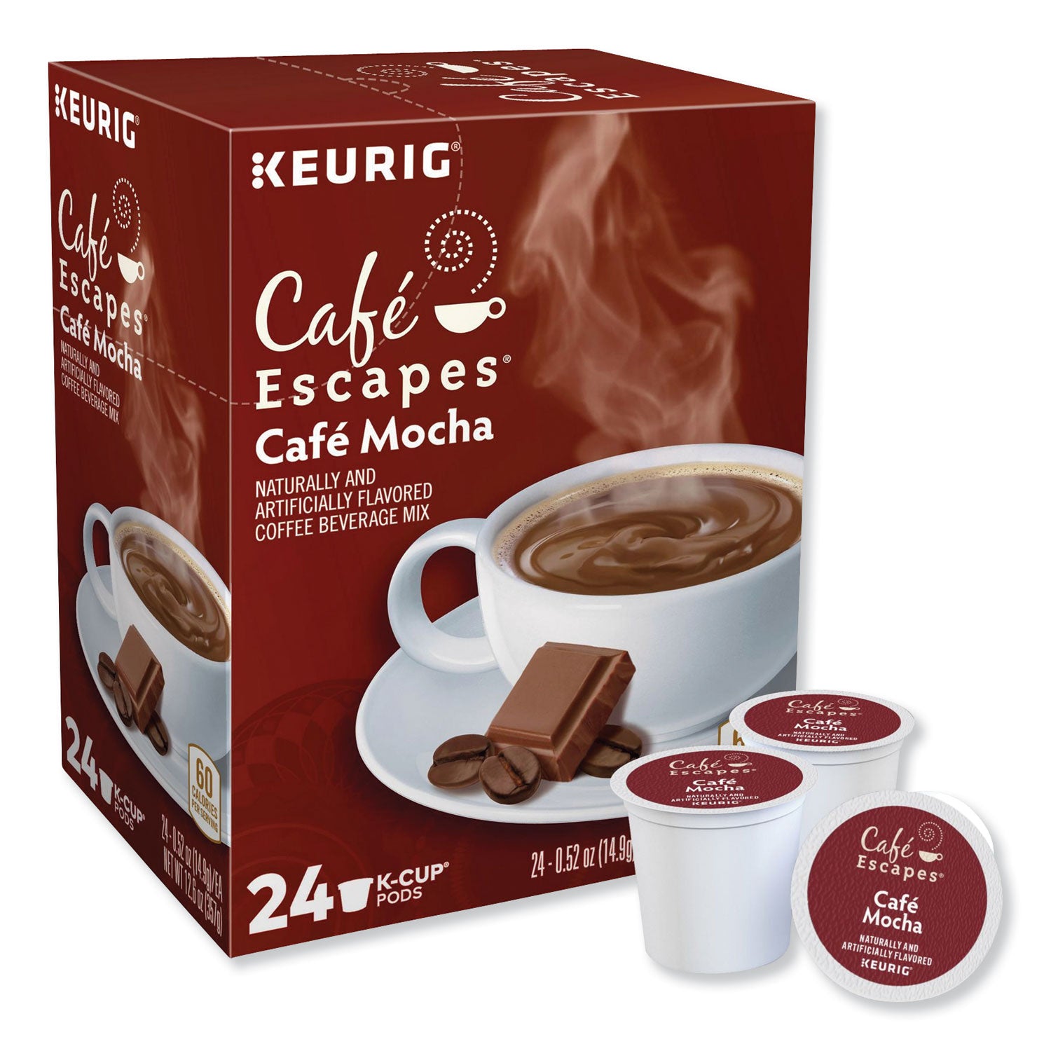 Café Escapes® Mocha K-Cups, 24/box, 96/carton