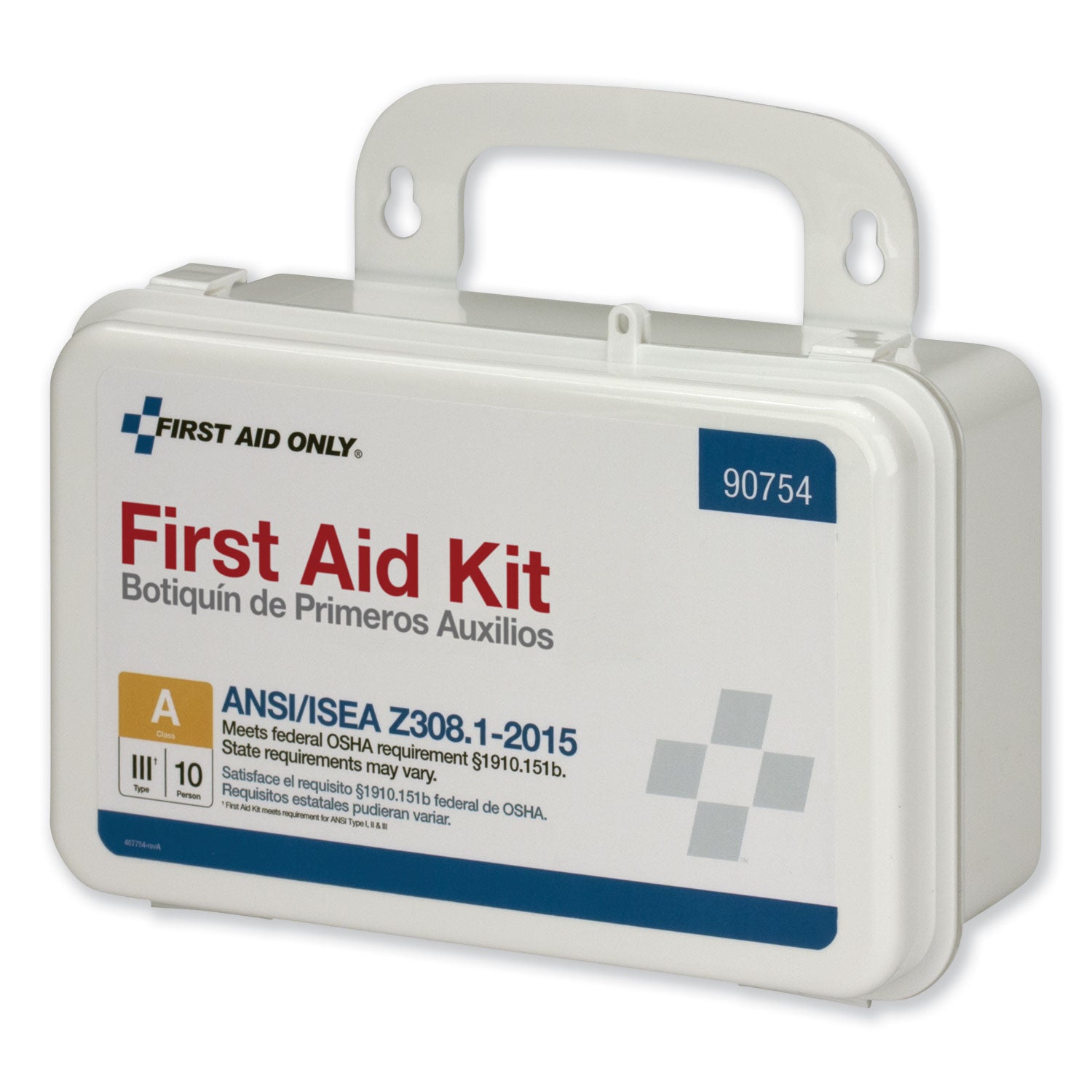 First Aid Only™ Ansi Class A 10 Person First Aid Kit, 71 Pieces, Plastic Case