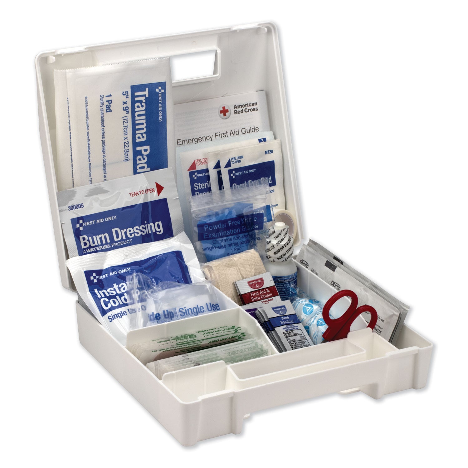 First Aid Only™ First Aid Kit for 25 People, 89 Pieces, Plastic Case