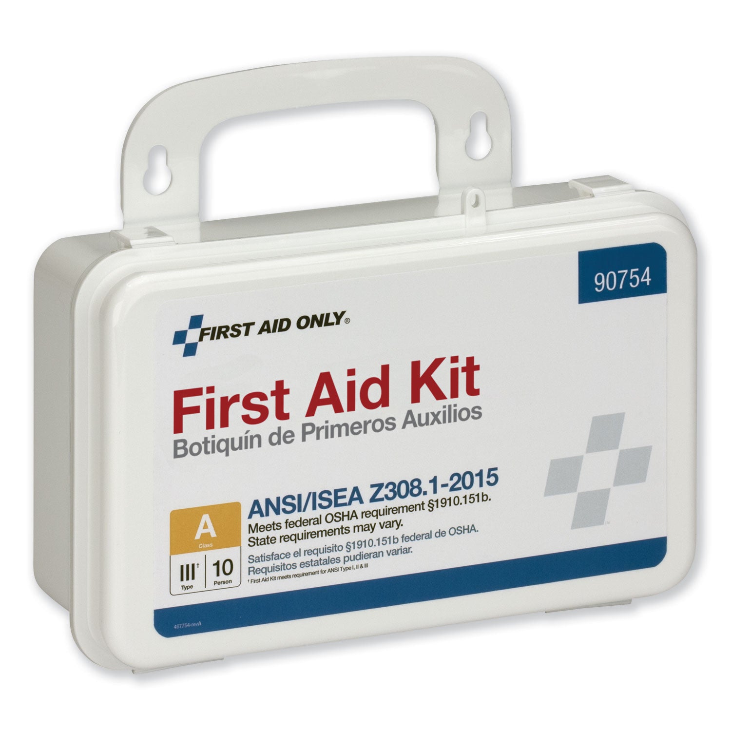 First Aid Only™ Ansi Class A 10 Person First Aid Kit, 71 Pieces, Plastic Case