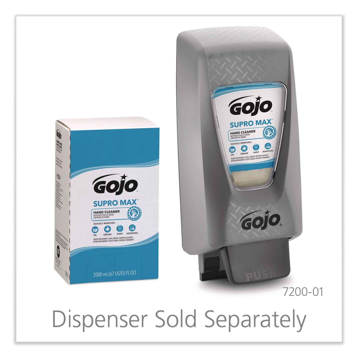 GOJO® SUPRO MAX Hand Cleaner Refill, Unscented, 2,000 mL