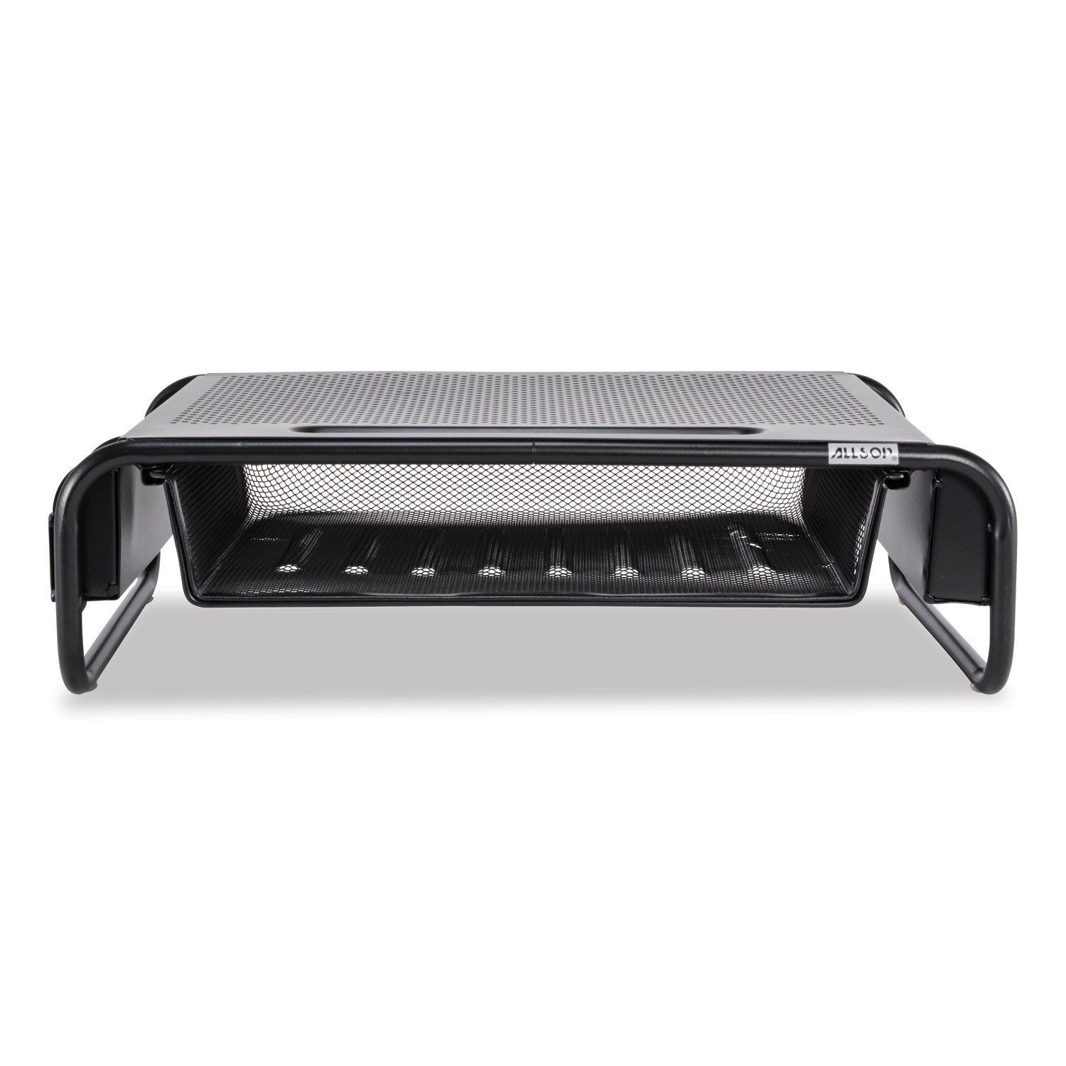 Metal Art Organizer 5 Monitor, 18" x 11.8" x 5.1", Black, Supports 30 lbs