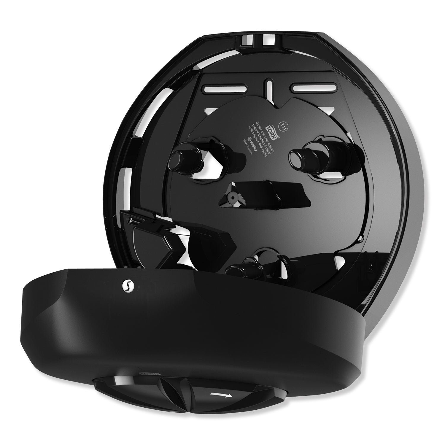 Tork® 3 Roll Bath Tissue Roll Dispenser For Opticore, 14.12 X 6.31 X 14.56, Black