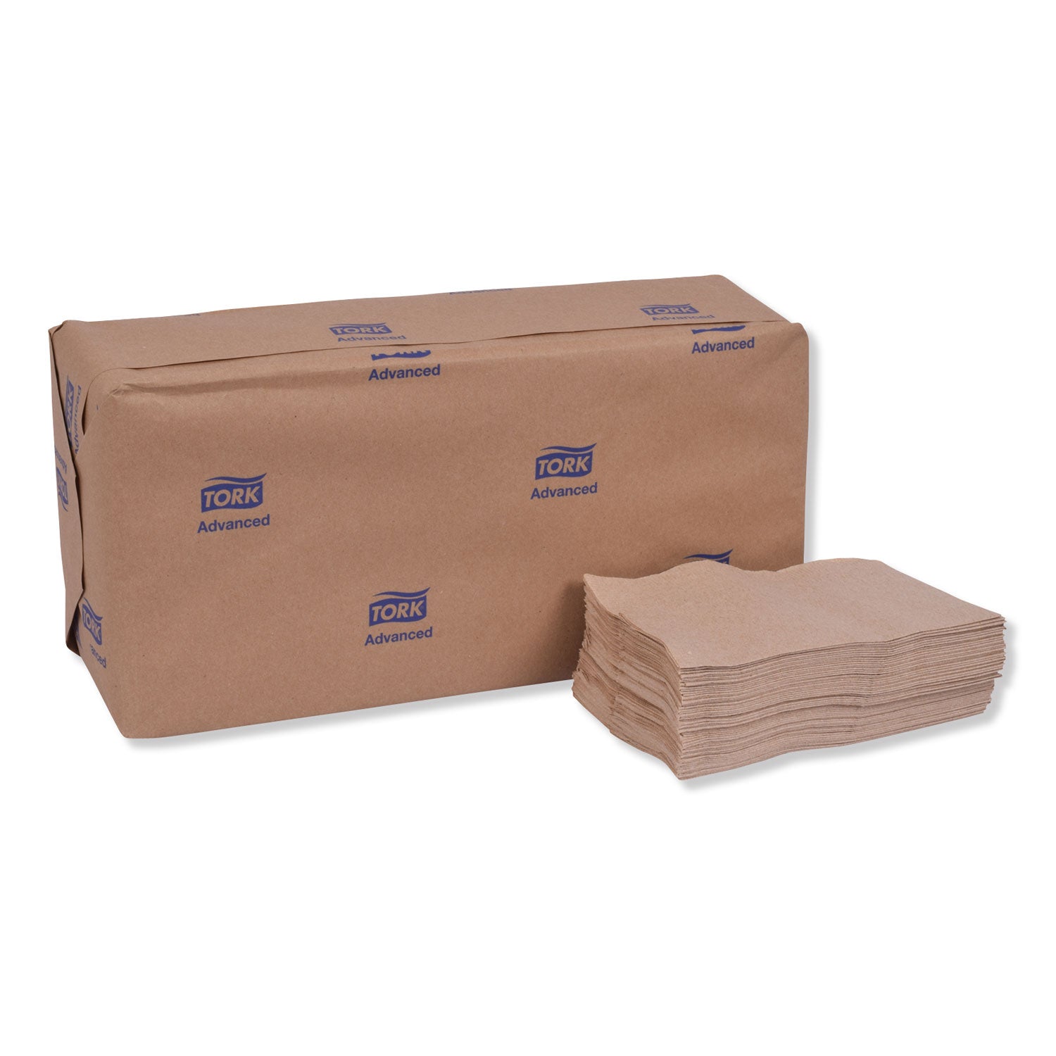 Tork® Advanced Soft Minifold Dispenser Napkins, 1-Ply,13" X 12", Natural, 6000/carton