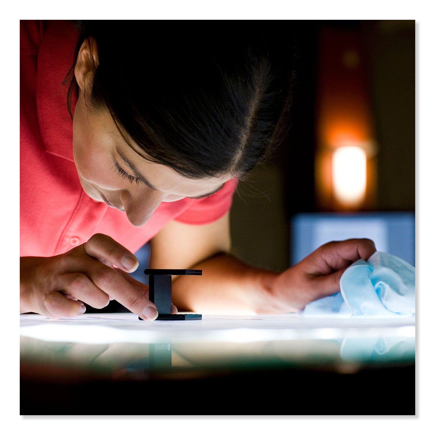 Tork® Advanced ShopMax Wiper 450, Centerfeed Refill, 9.9 x 13.1, Blue, 200/Roll, 2 Rolls/Carton