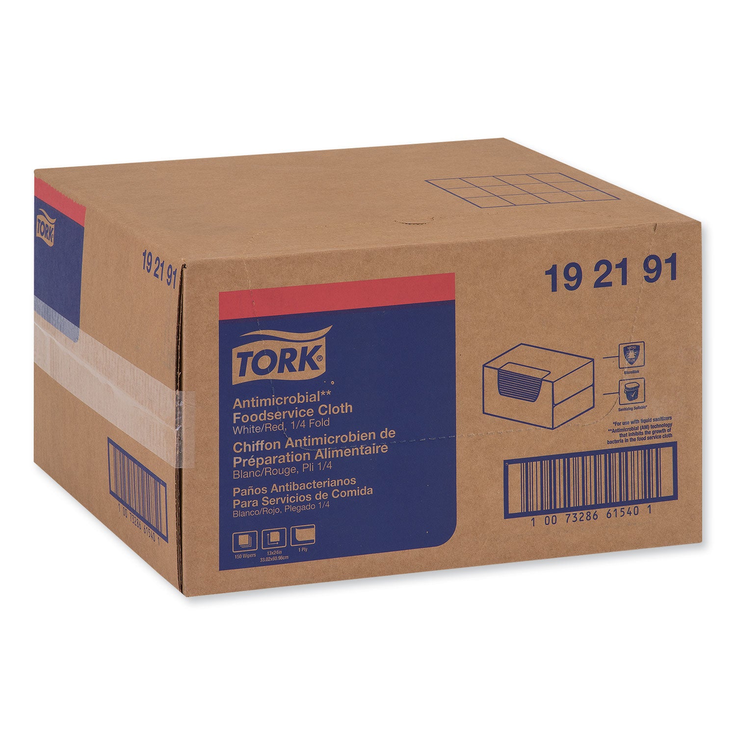 Tork® Foodservice Cloth, 13 X 24, White, 150/carton