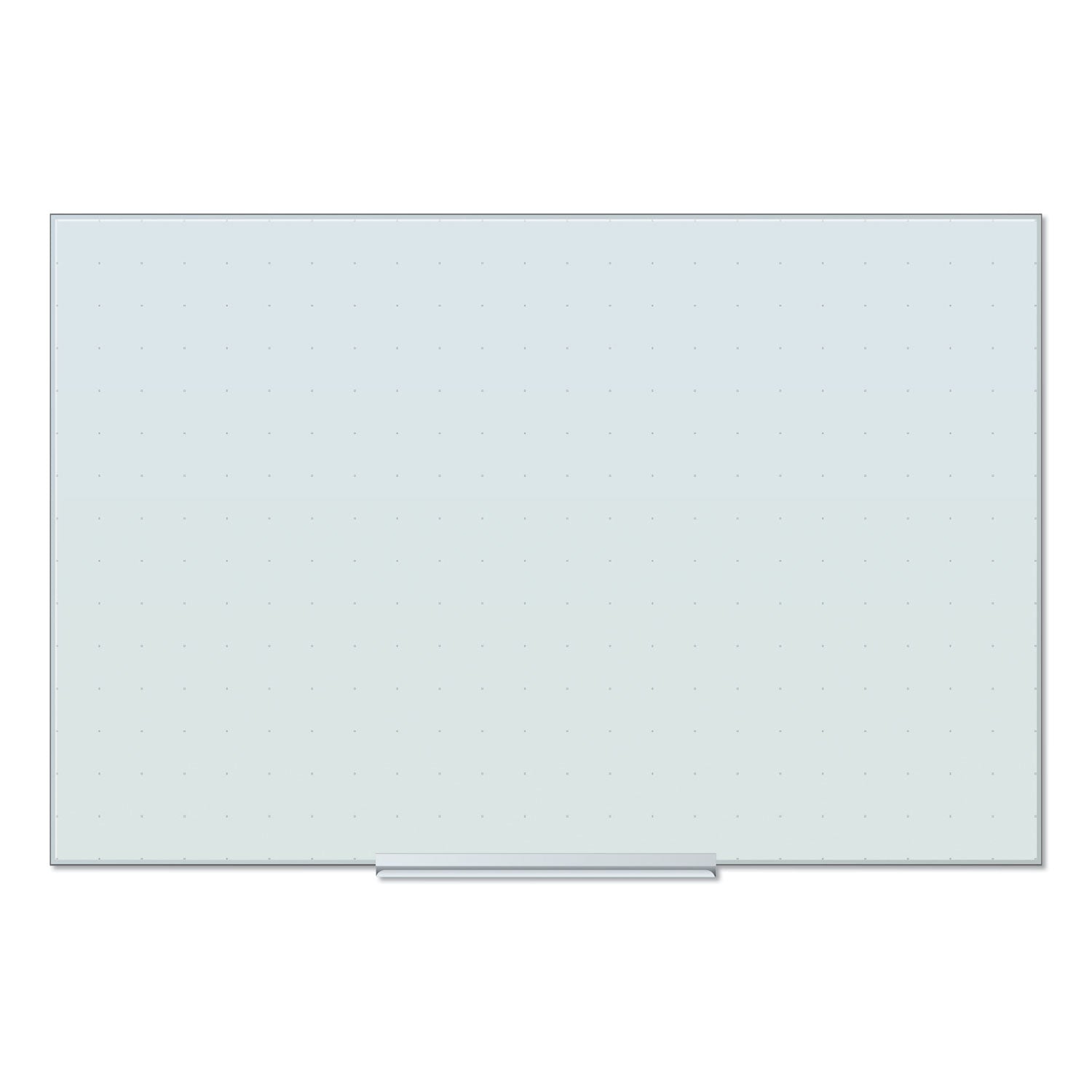 Floating Glass Ghost Grid Dry Erase Board, 35 x 23, White