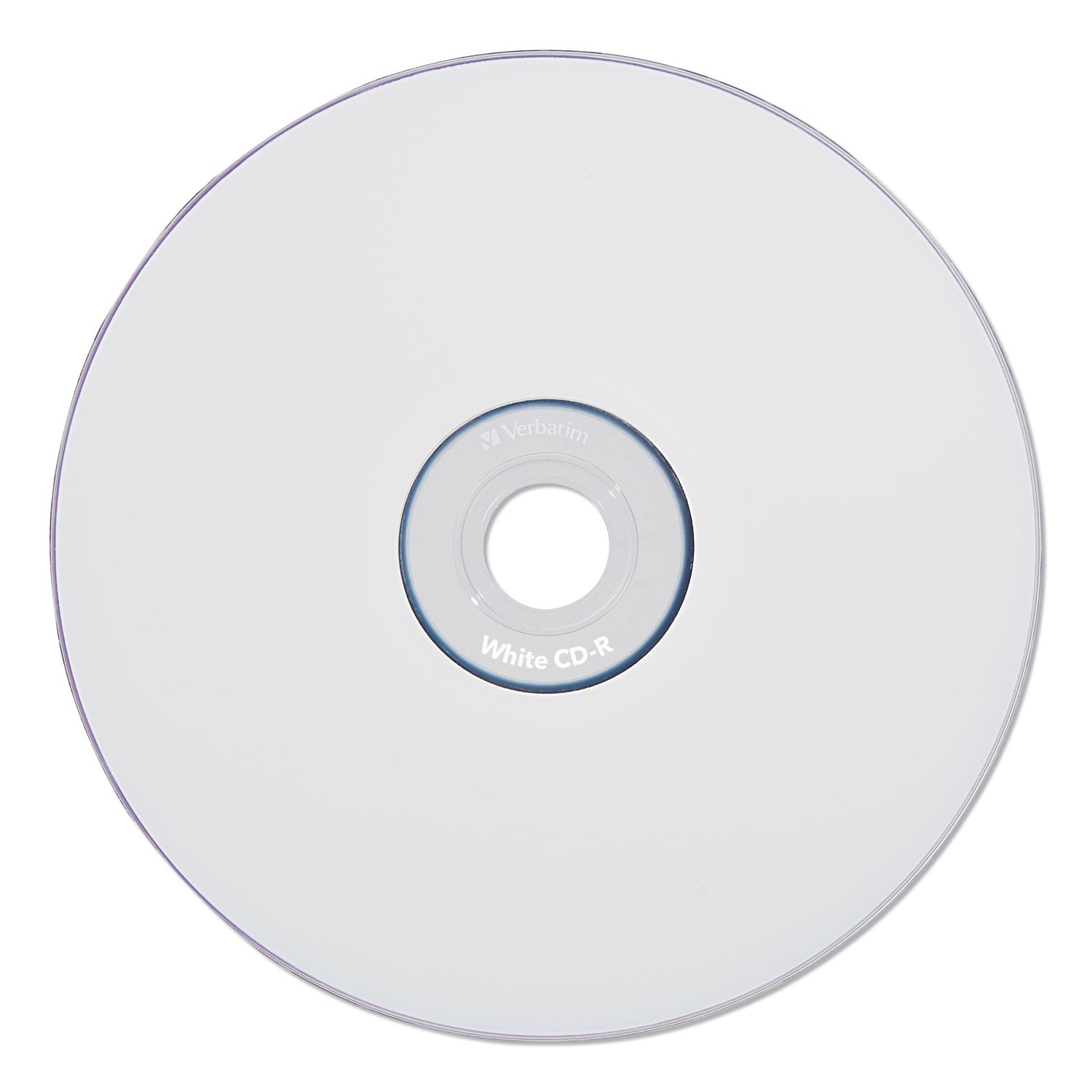 Verbatim® Cd-R Recordable Disc, 700 Mb/80 Min, 52x, Spindle, White, 100/pack