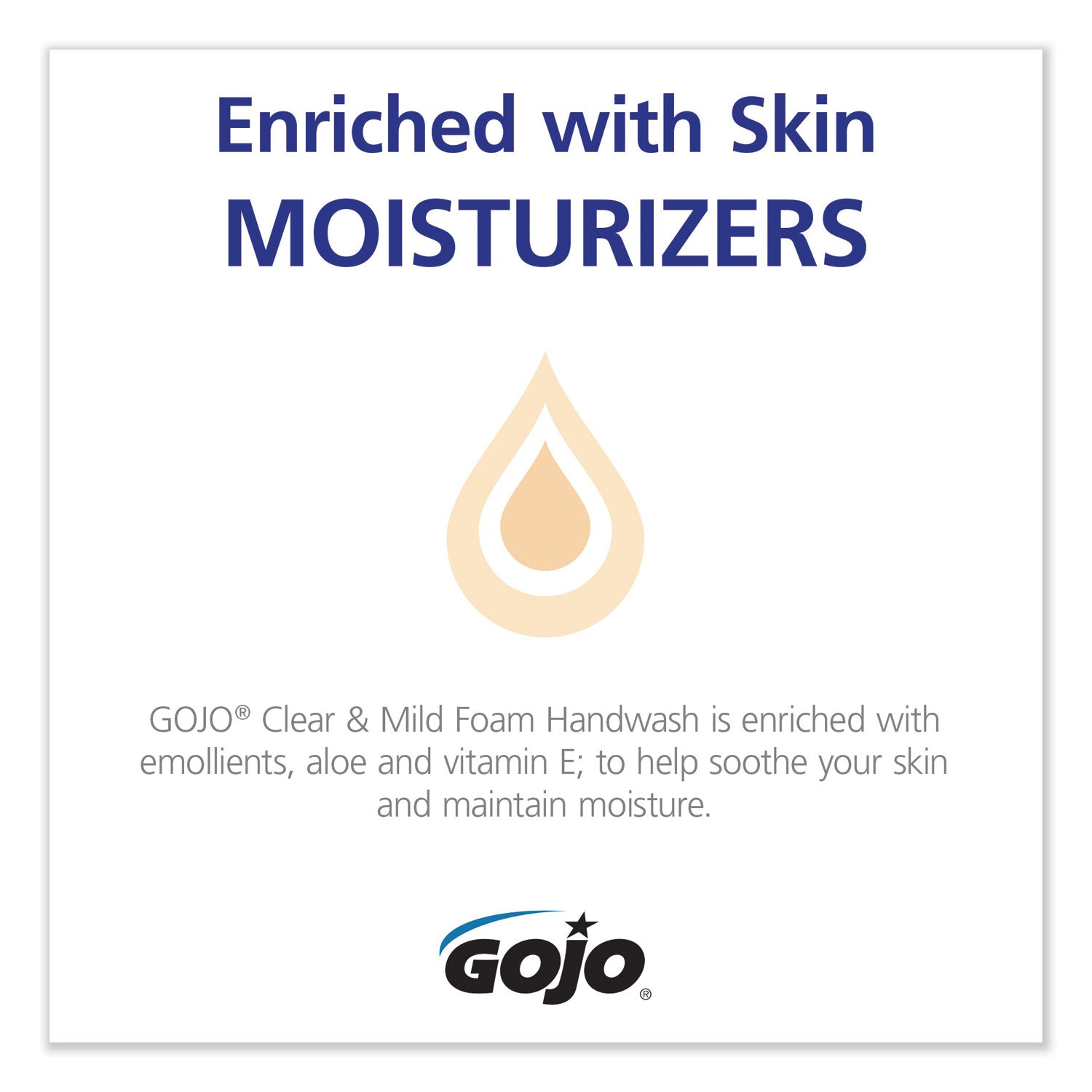 GOJO® Clear and Mild Foam Handwash Refill, For ADX-7 Dispenser, Fragrance-Free, 700 mL, 4/Carton