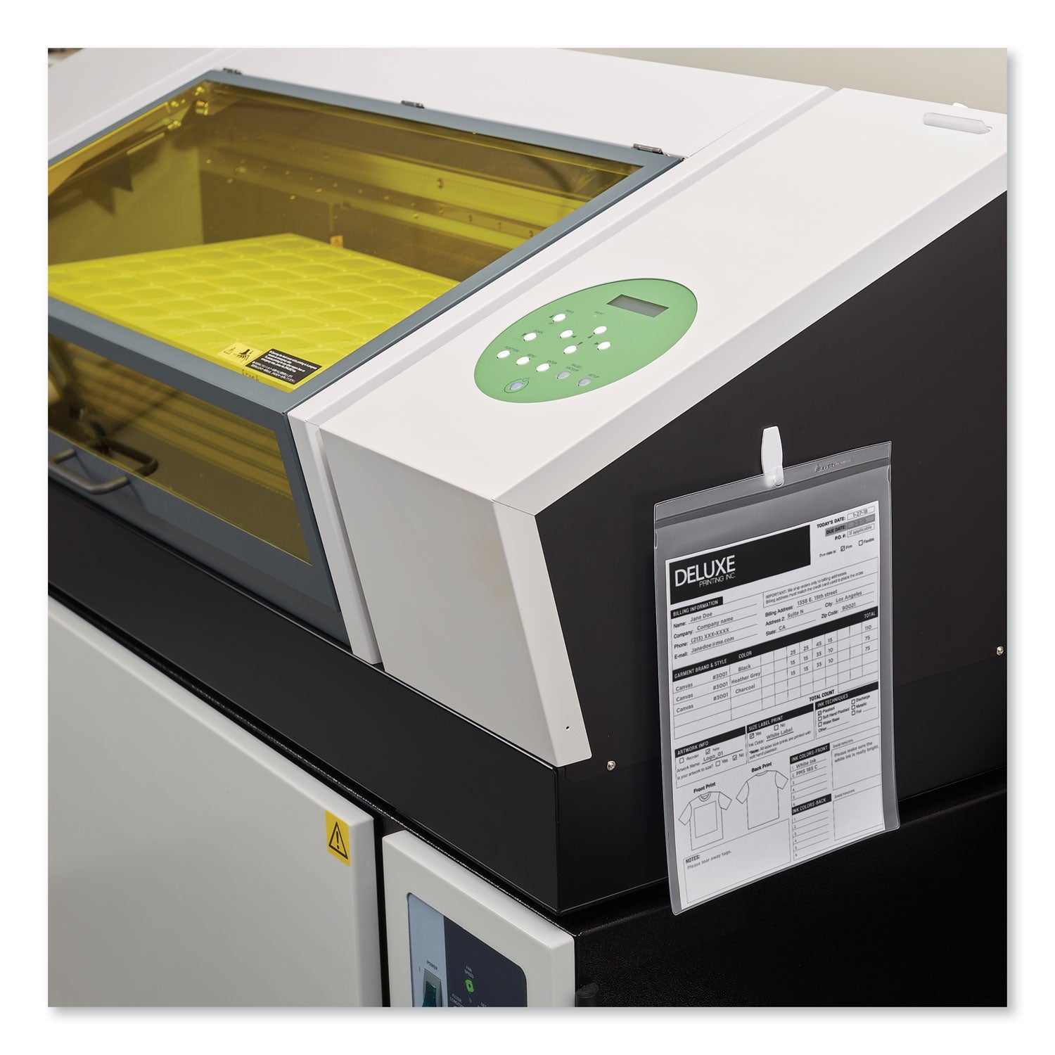 Avery® Top-Load Clear Vinyl Envelopes w/Thumb Notch, 9" x 12", Clear, 10/Pack