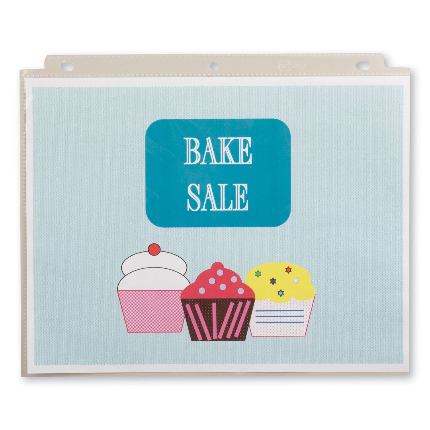 Avery® Top-Load Sheet Protector, Economy Gauge, Letter, Clear, 100/box