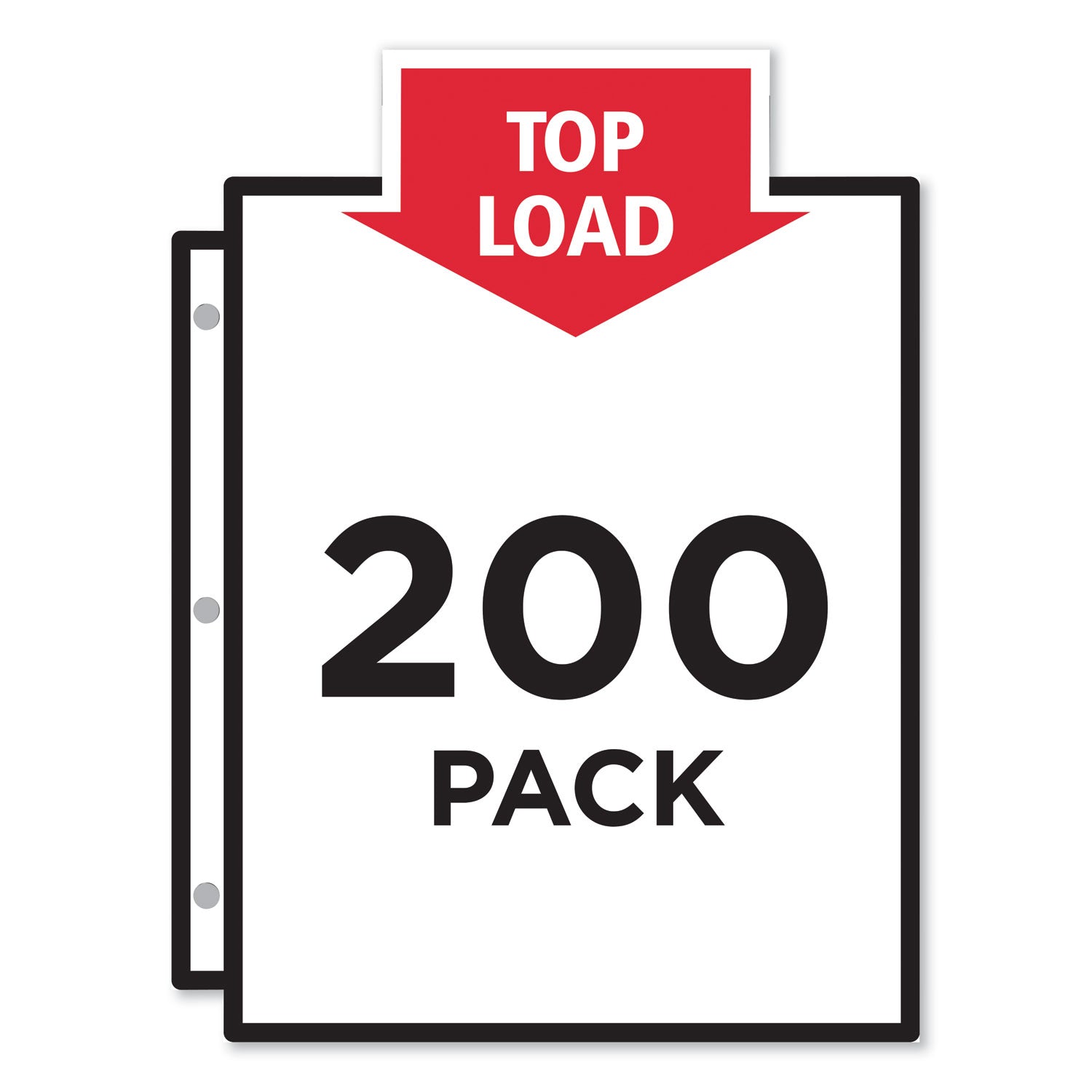 Avery® Top-Load Poly Sheet Protectors, Heavyweight, Letter, Nonglare, 200/box