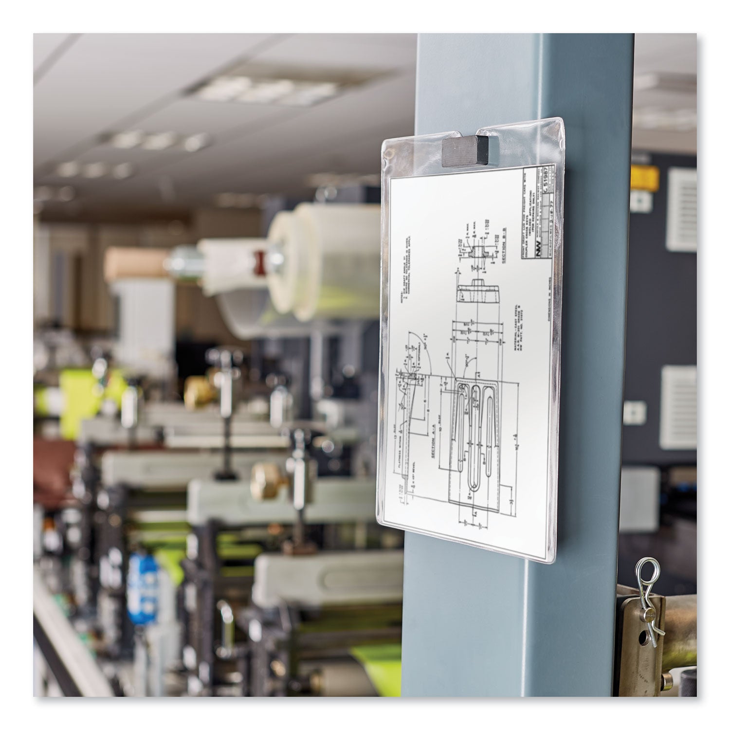 Avery® Top-Load Clear Vinyl Envelopes w/Thumb Notch, 9" x 12", Clear, 10/Pack